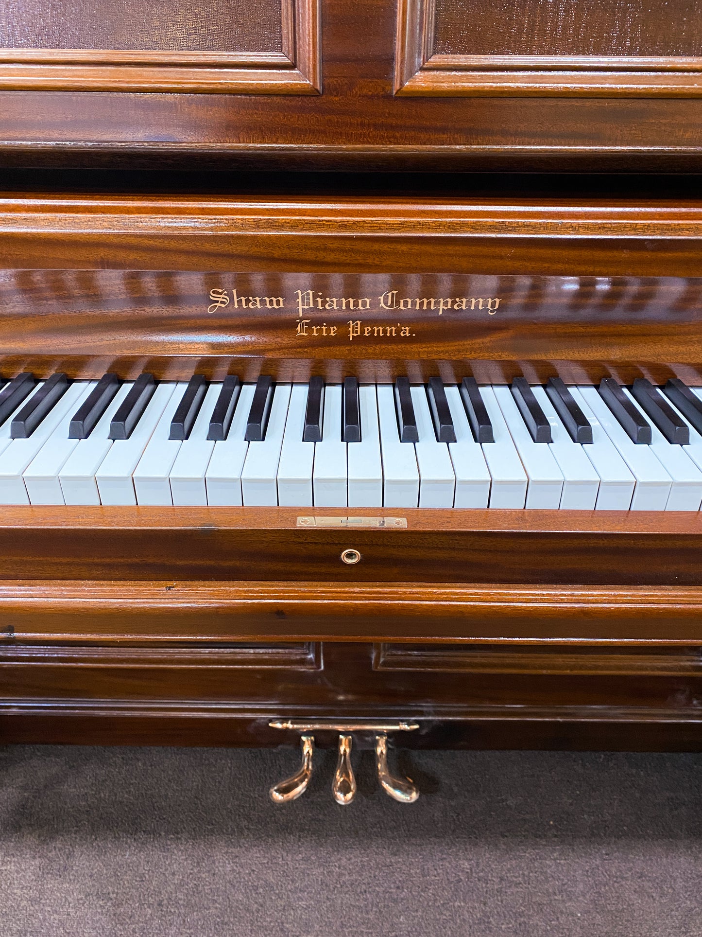 SOLD - 1902 Shaw Commissioned Upright Player Piano