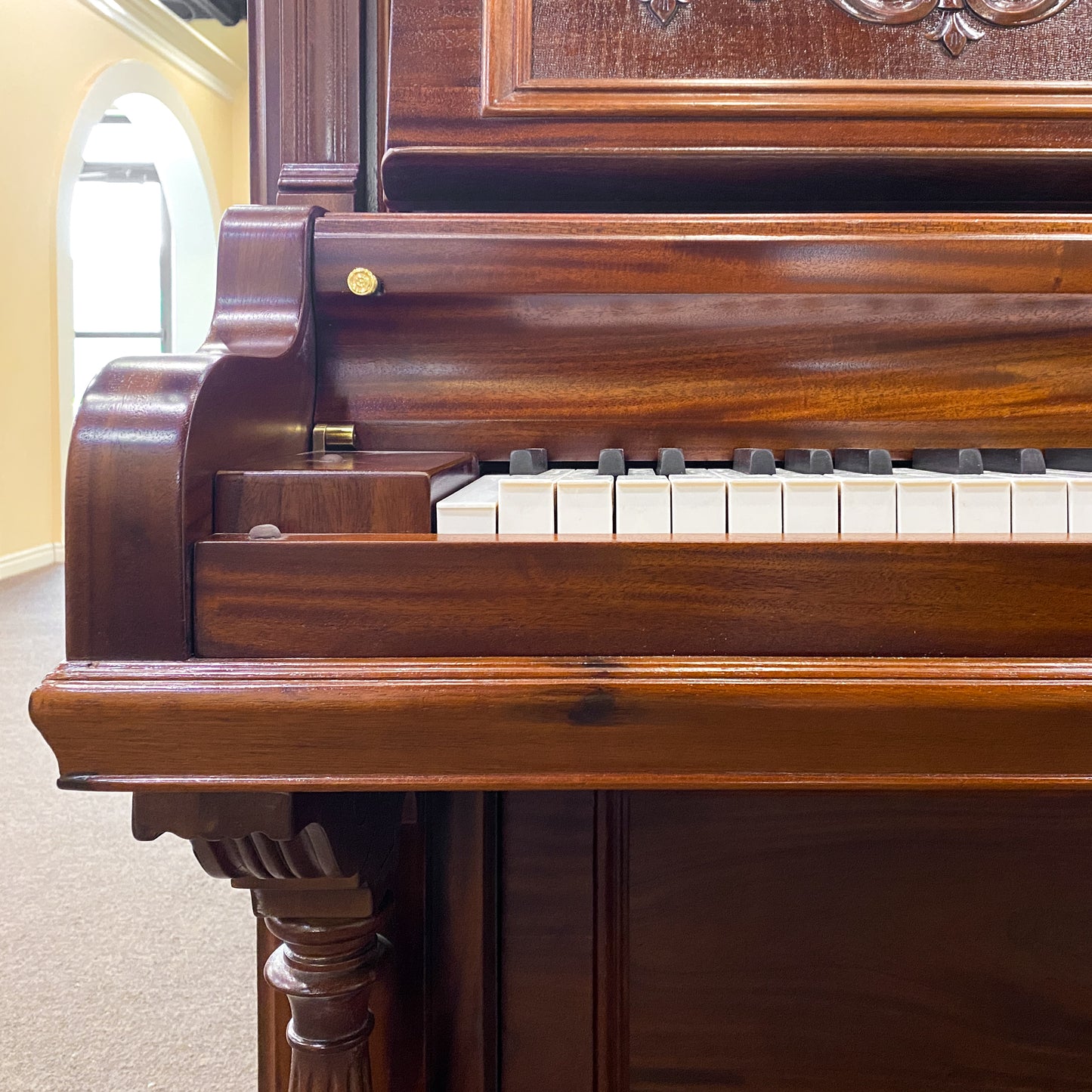 SOLD - 1902 Shaw Commissioned Upright Player Piano