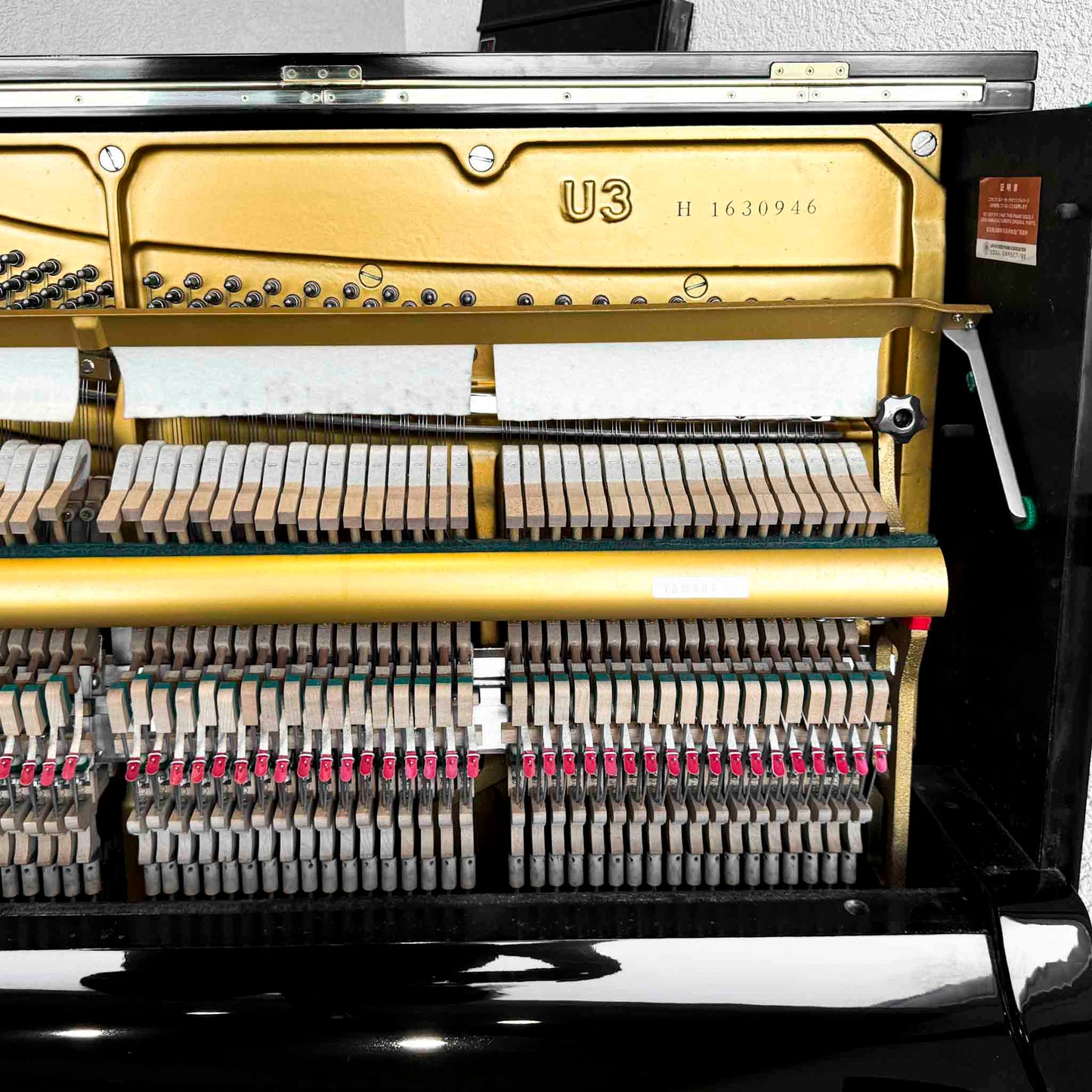 SOLD 1973 Yamaha U3 52" Polished Black Upright Piano