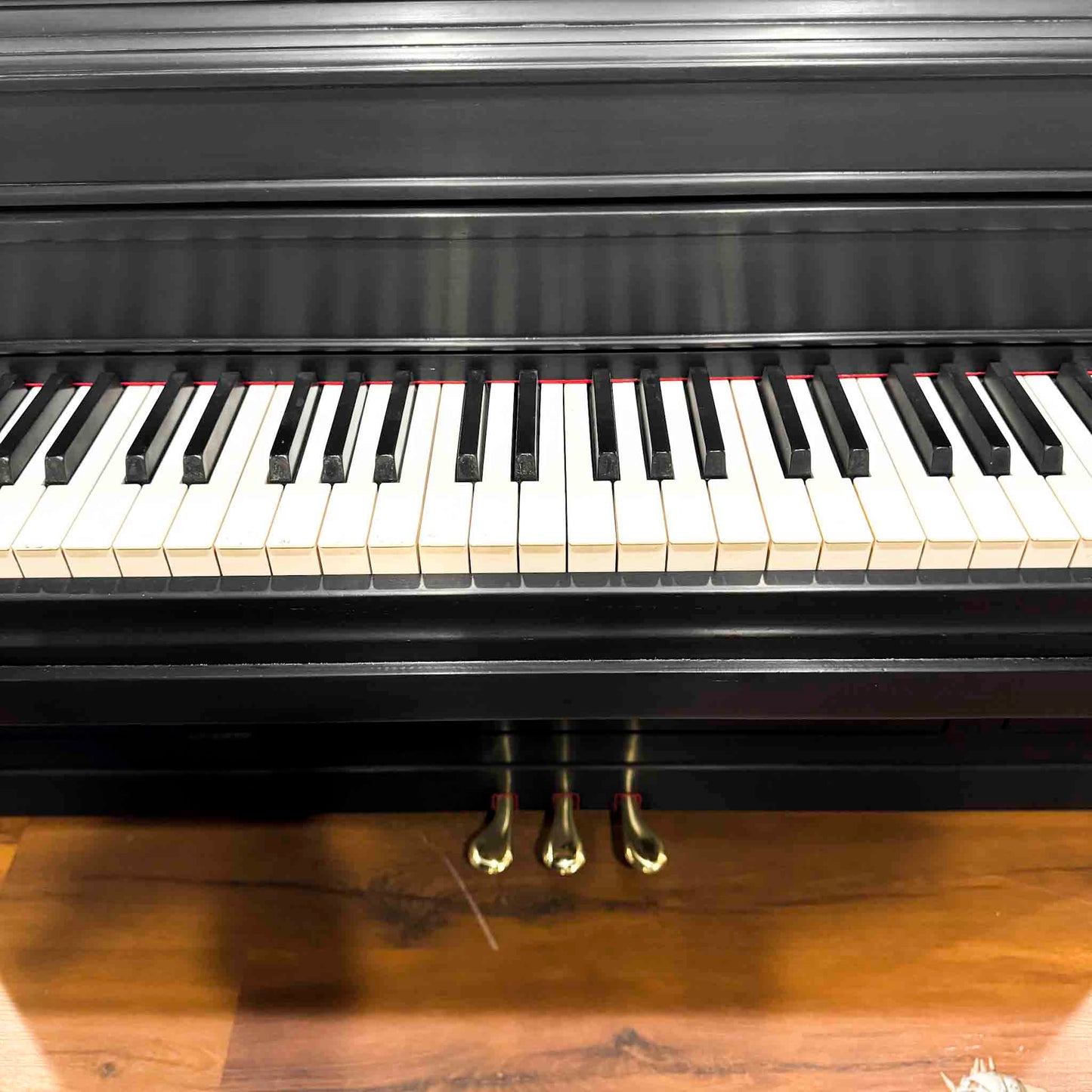 SOLD 1965 Cable 41" Satin Black Console Piano