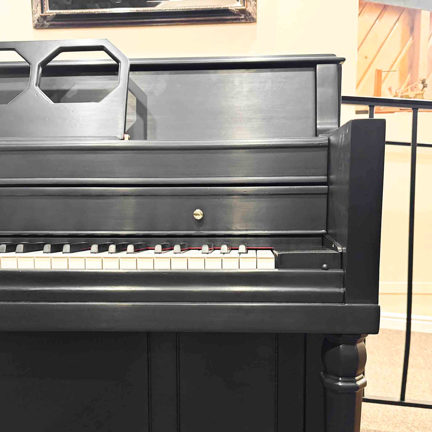 SOLD 1965 Cable 41" Satin Black Console Piano