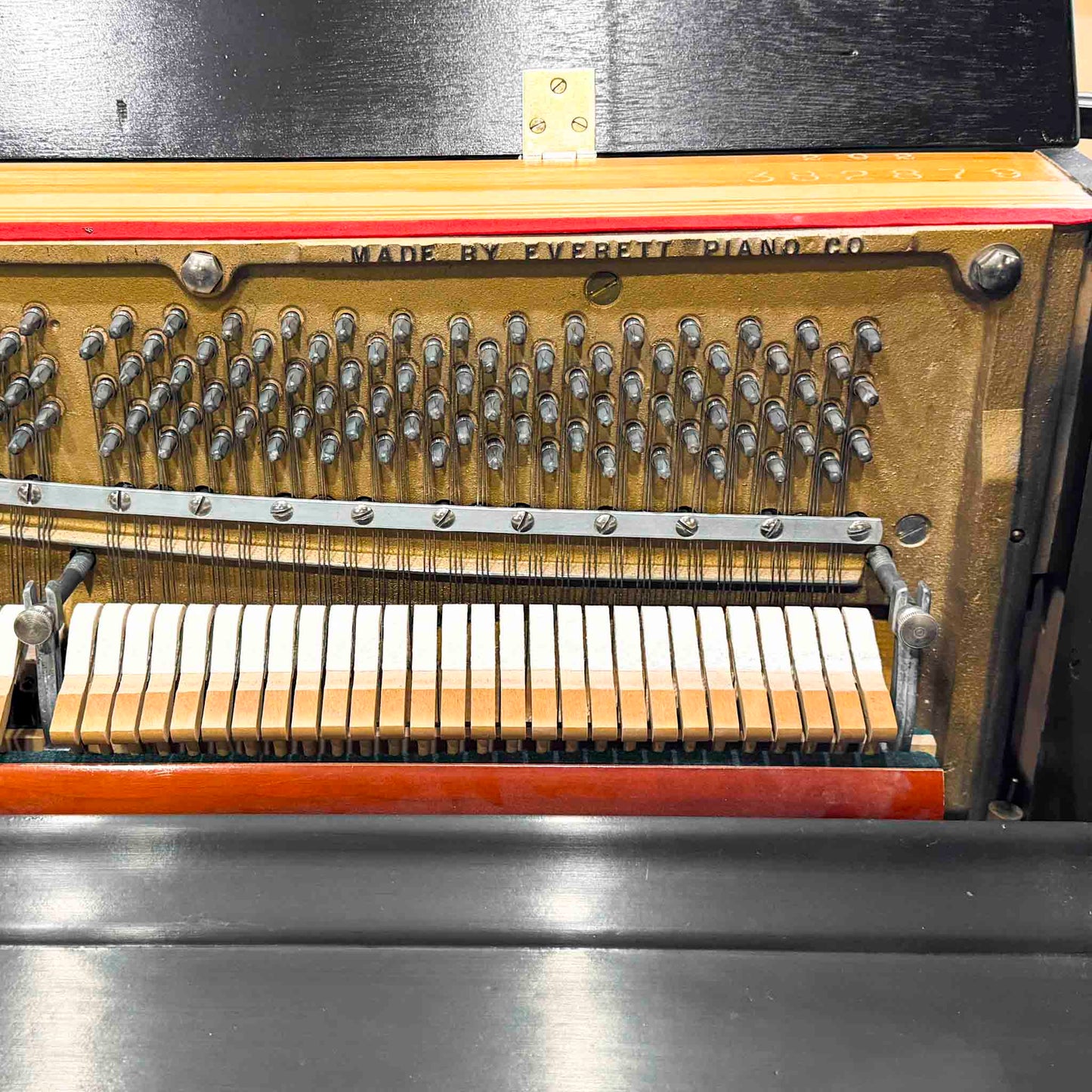SOLD 1965 Cable 41" Satin Black Console Piano