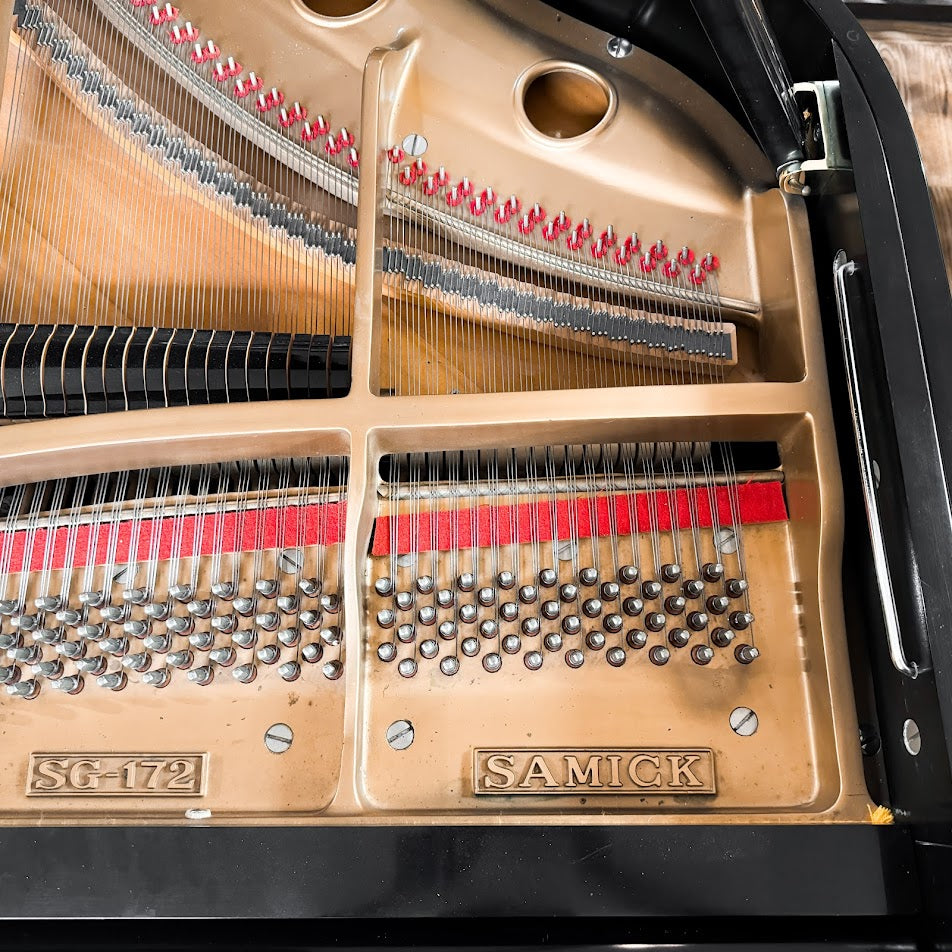 1985 Samick 5'8" Satin Black Grand Piano