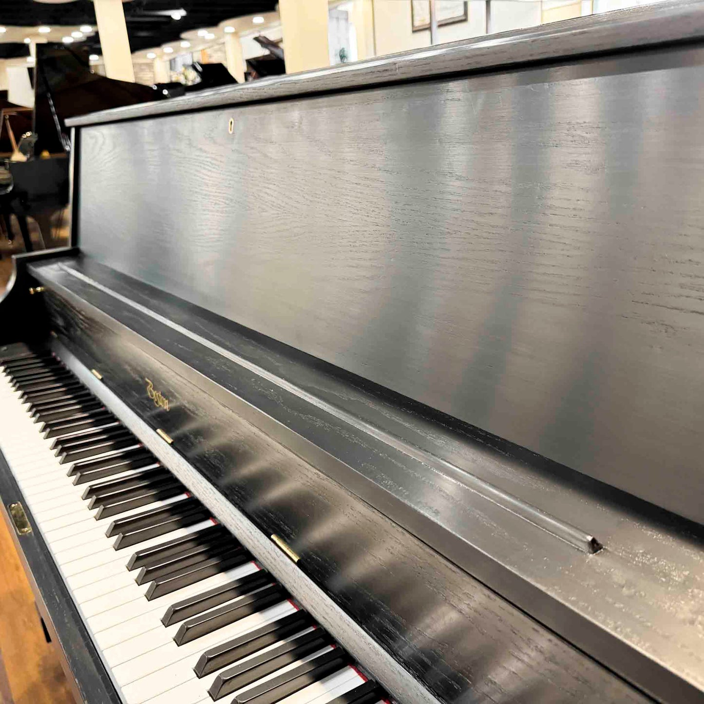 SOLD 1995 Boston 46" Satin Black Studio Piano