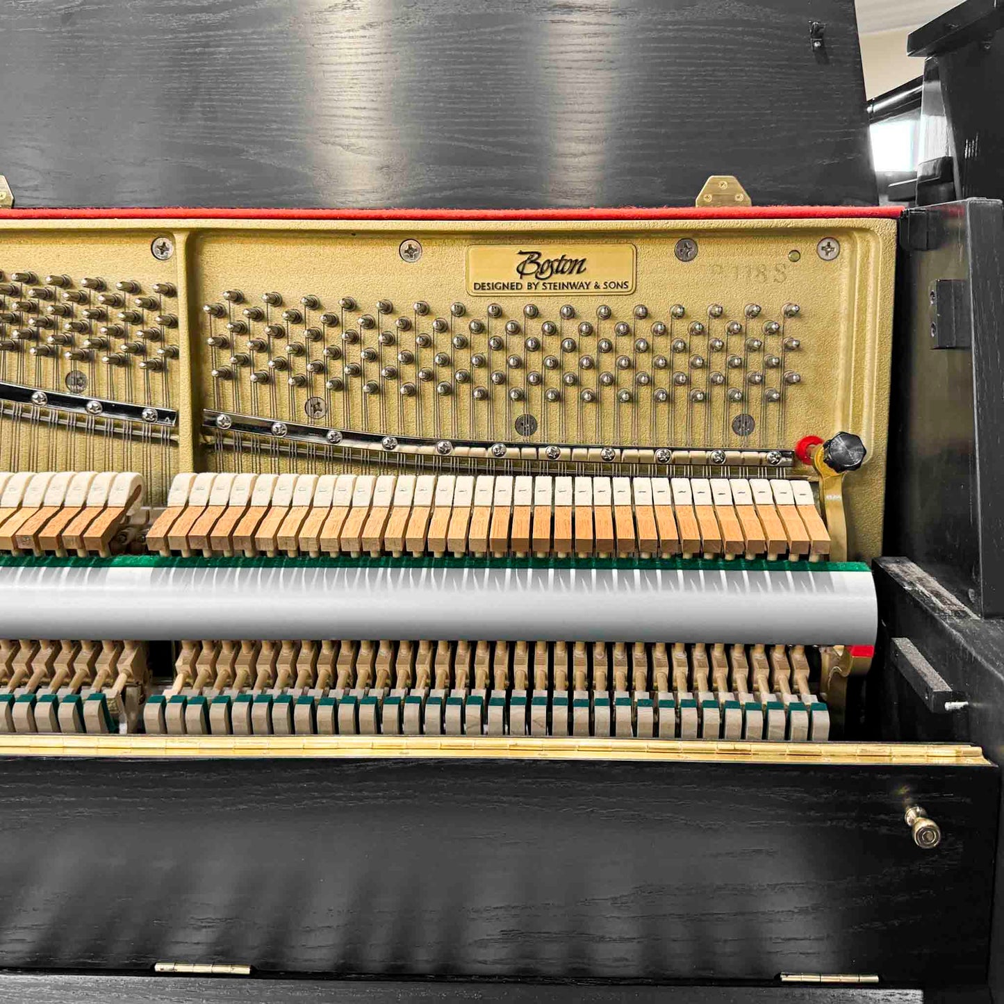 SOLD 1995 Boston 46" Satin Black Studio Piano