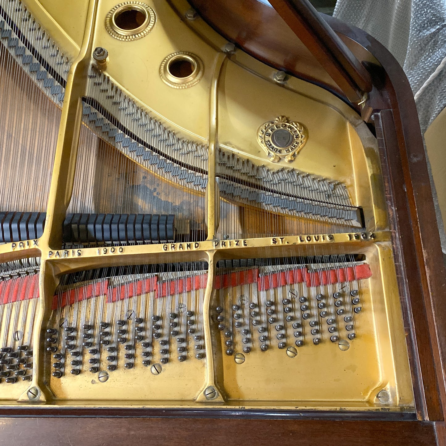 SOLD - 1917 Baldwin Wood Finish Commissioned Grand Piano