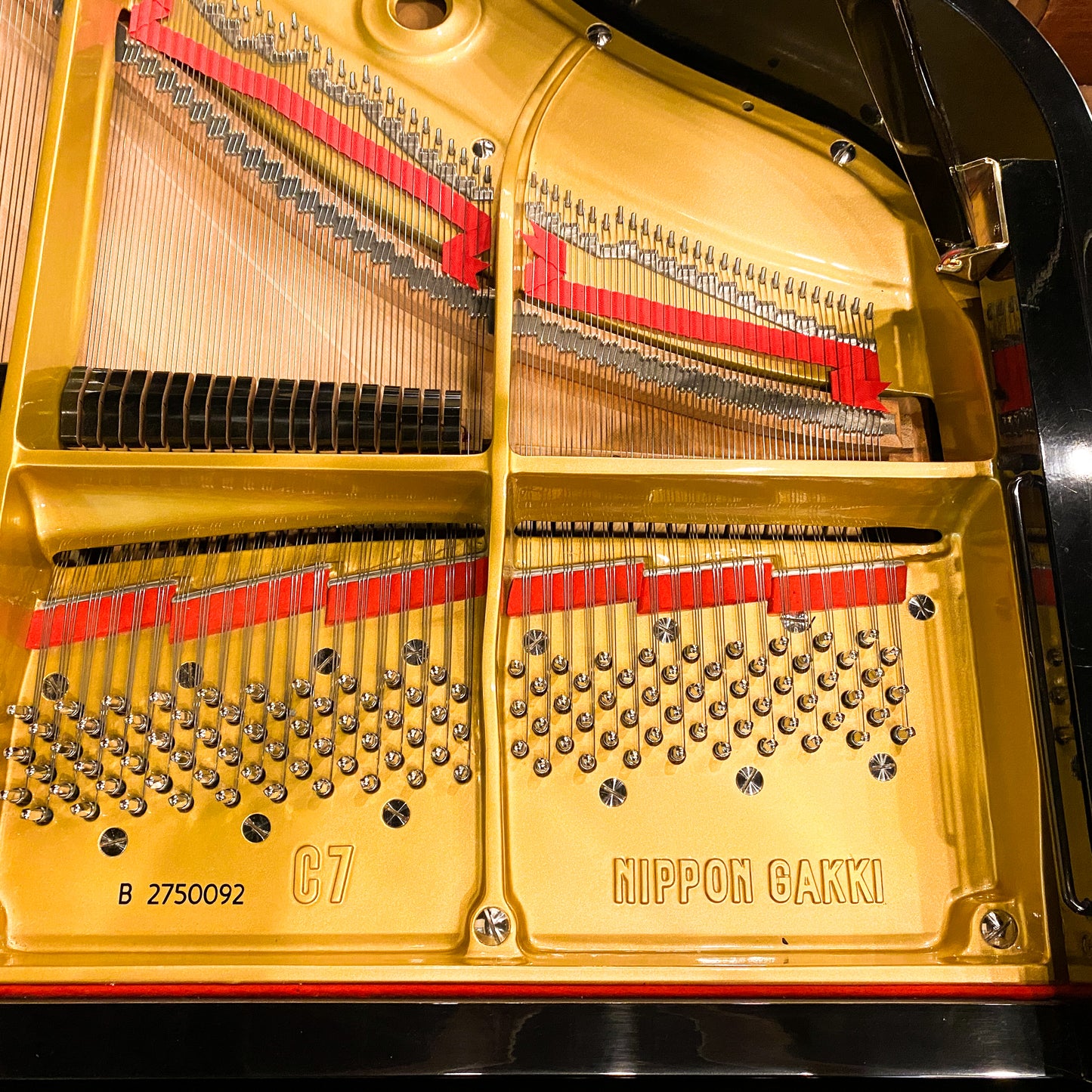 1978 Yamaha C7 7'6" Polished Black Grand Piano