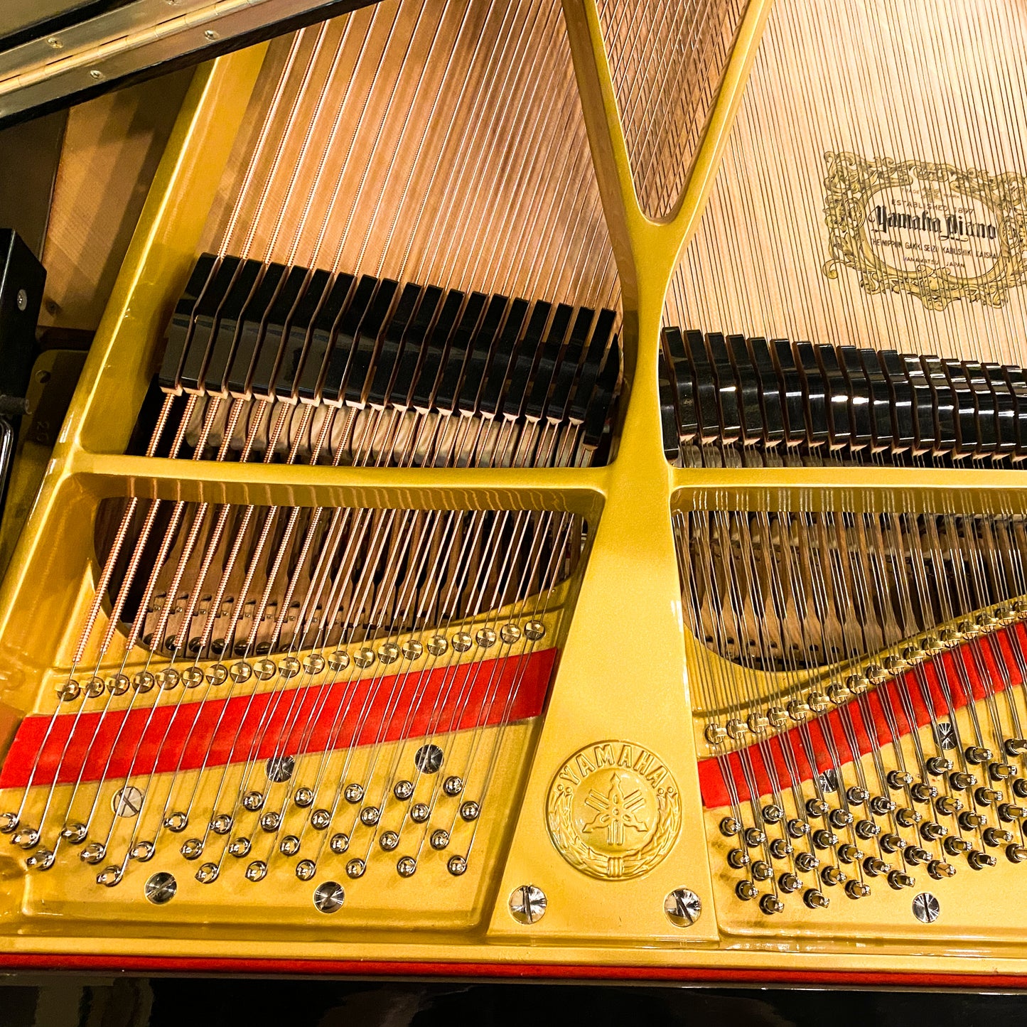 1978 Yamaha C7 7'6" Polished Black Grand Piano