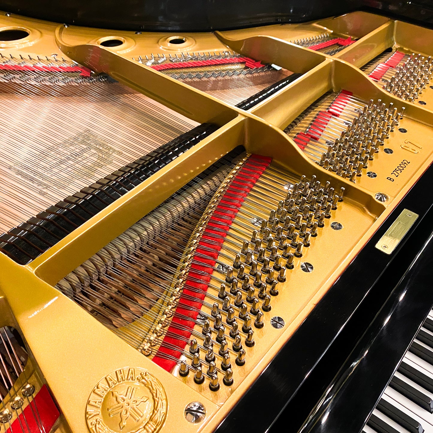 1978 Yamaha C7 7'6" Polished Black Grand Piano