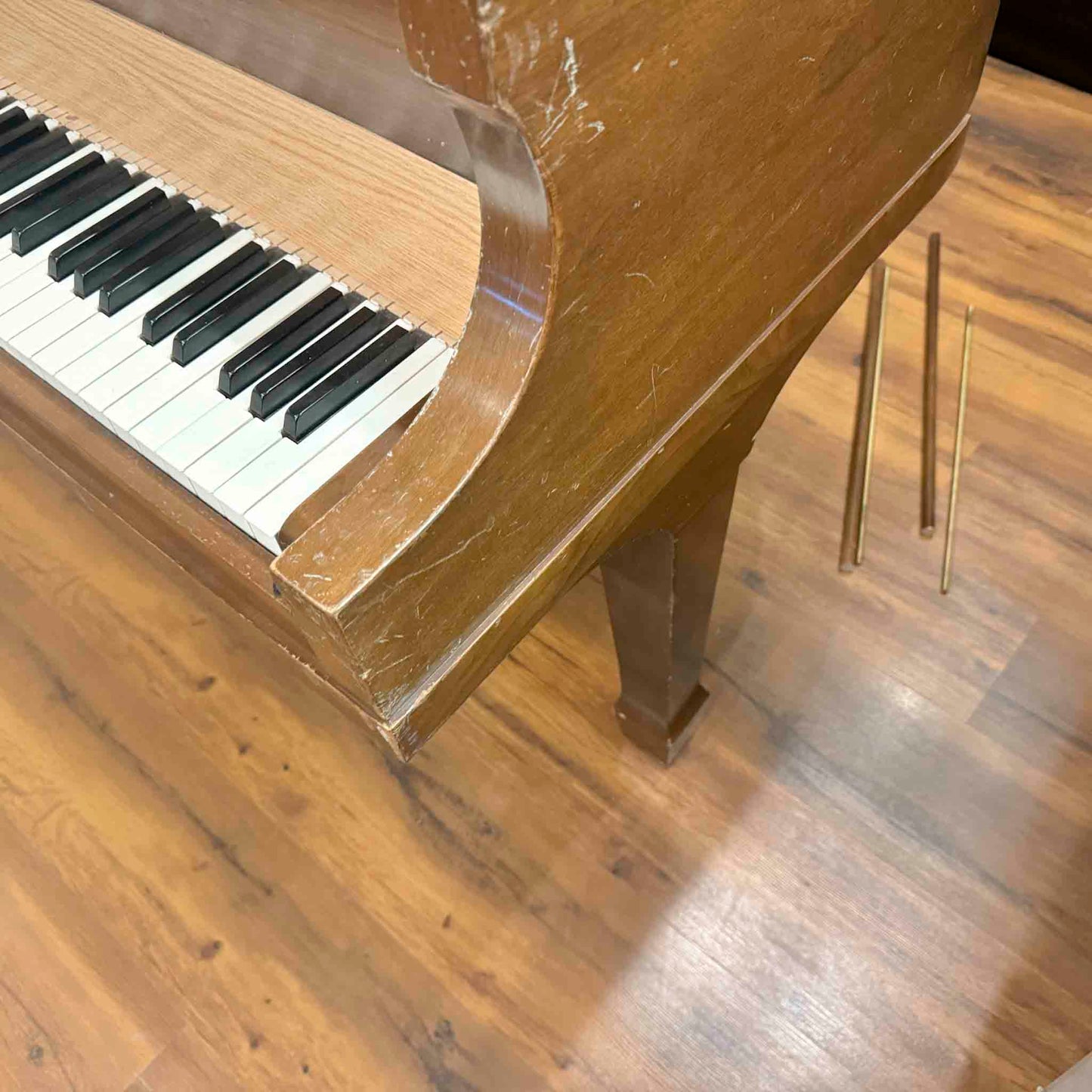 SOLD 1970 Cable 5' Satin Black Baby Grand Piano
