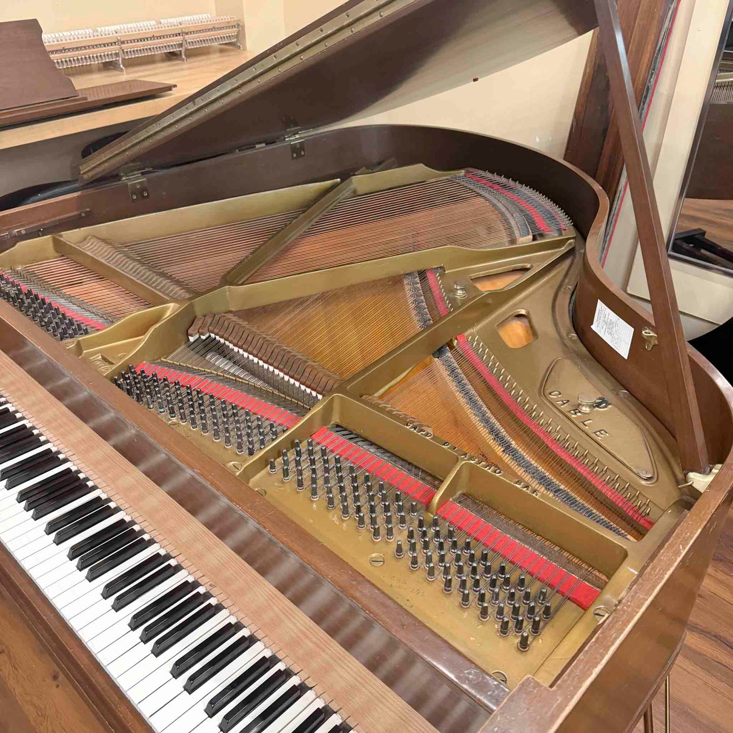 SOLD 1970 Cable 5' Satin Black Baby Grand Piano