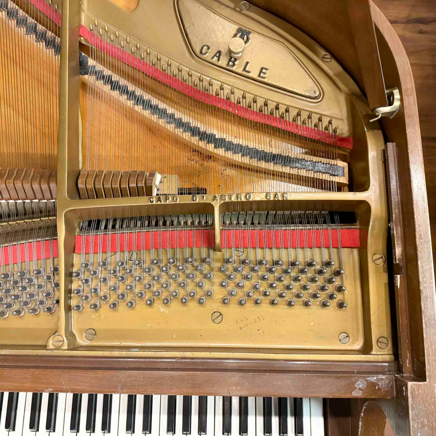 SOLD 1970 Cable 5' Satin Black Baby Grand Piano