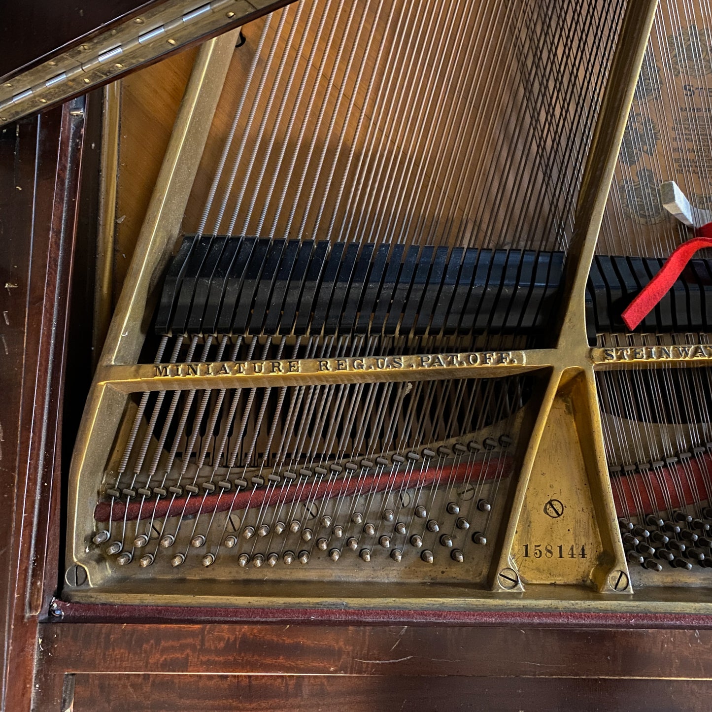 CURRENT SHOP WORK - 1912 Steinway O 5'10" Wood Finish Grand Piano