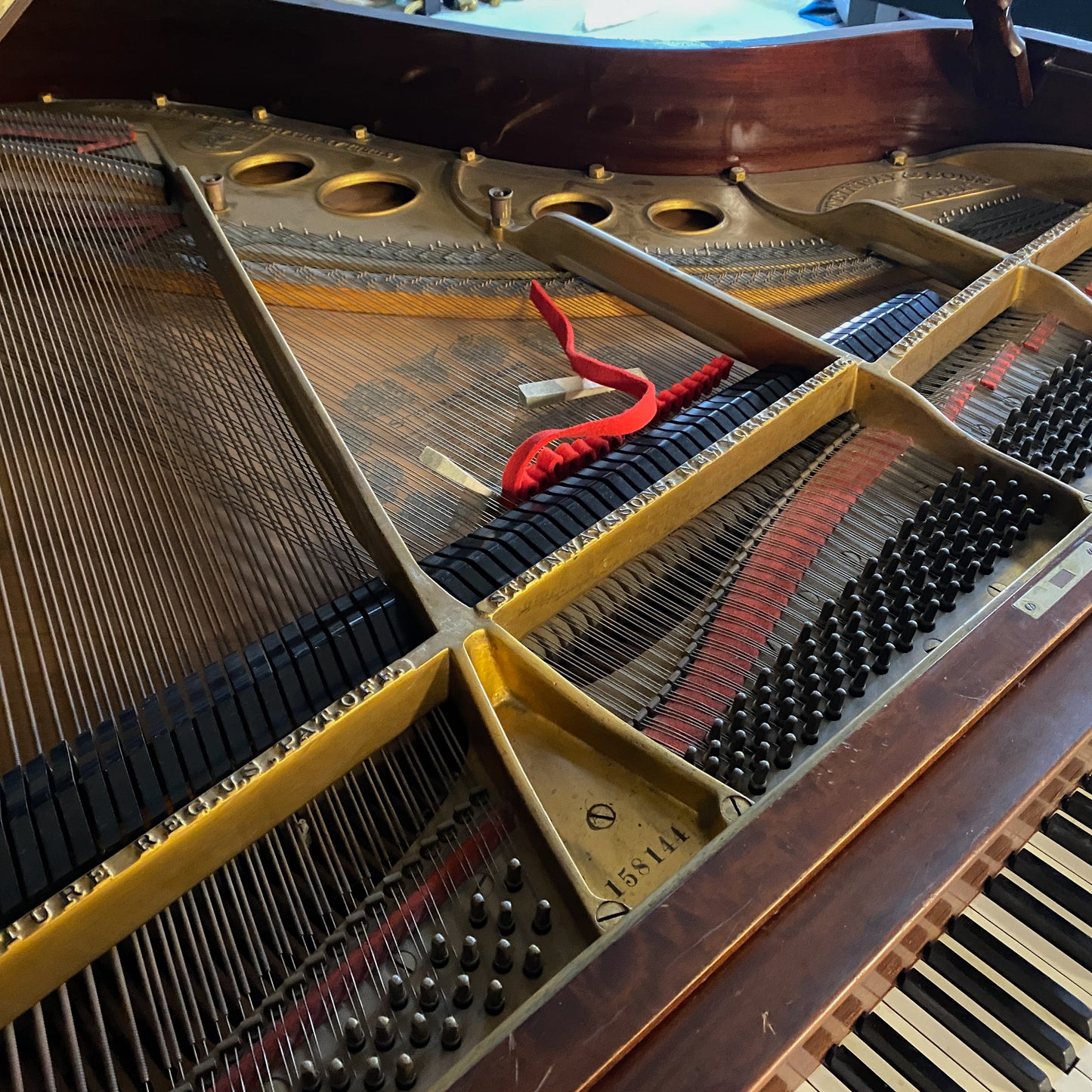 CURRENT SHOP WORK - 1912 Steinway O 5'10" Wood Finish Grand Piano