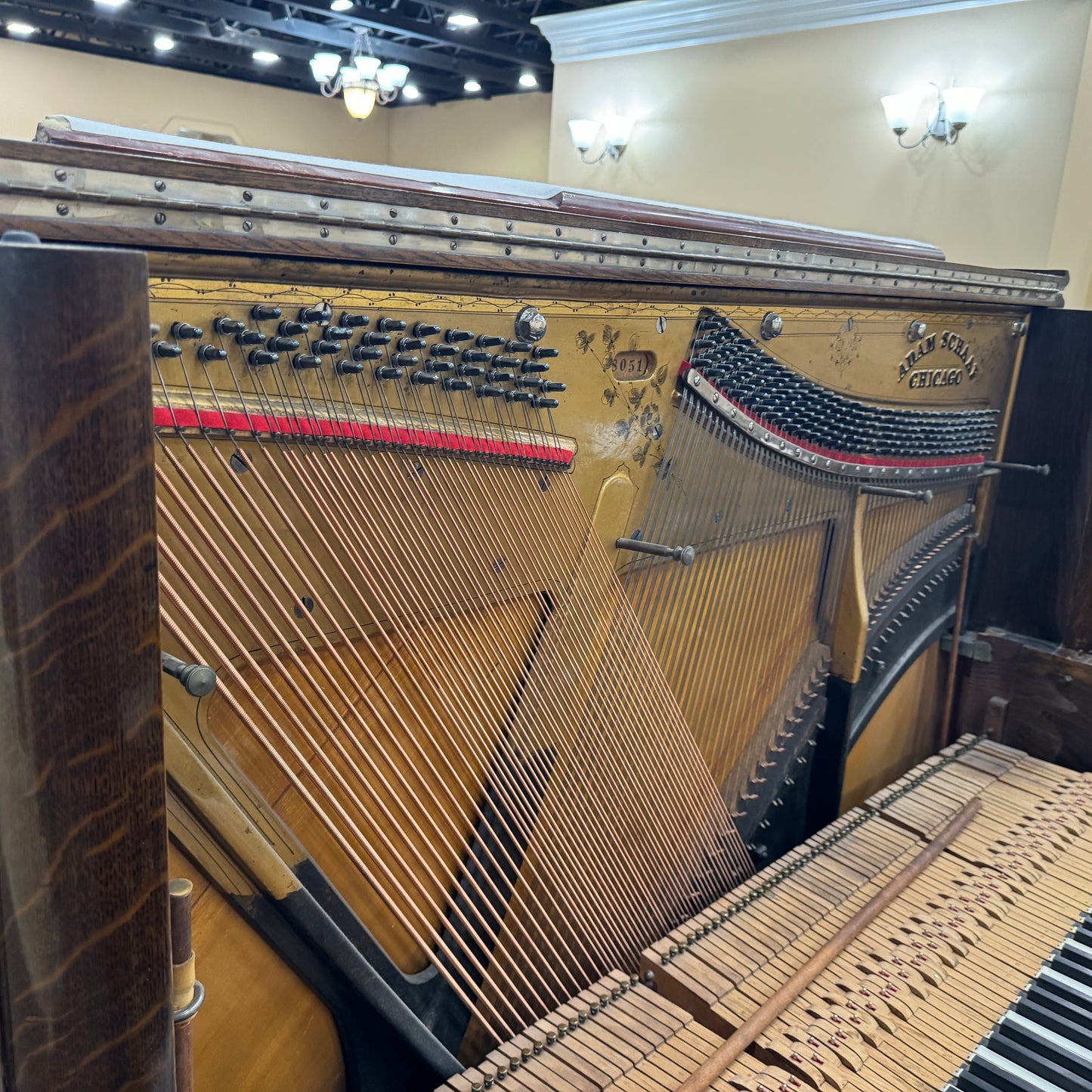 SOLD - Adam Schaaf Commissioned 57" Upright Piano
