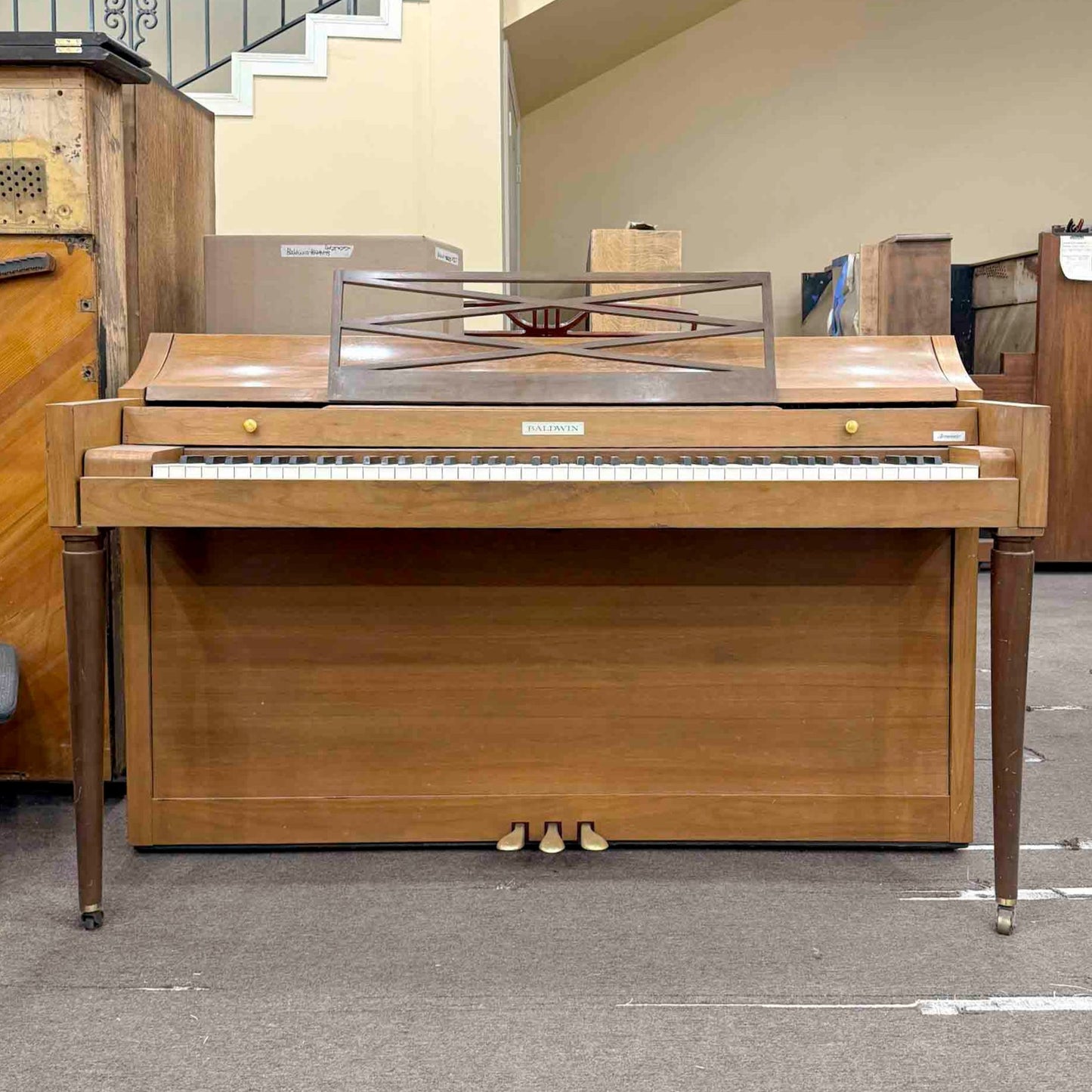 CURRENT SHOP WORK - 1968 Baldwin Acrosonic 36" Commissioned Console Piano