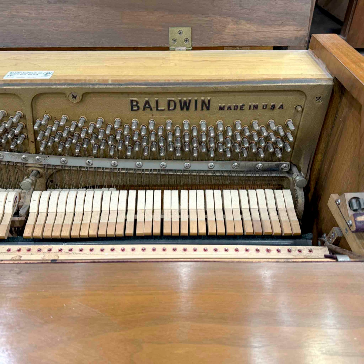 CURRENT SHOP WORK - 1968 Baldwin Acrosonic 36" Commissioned Console Piano