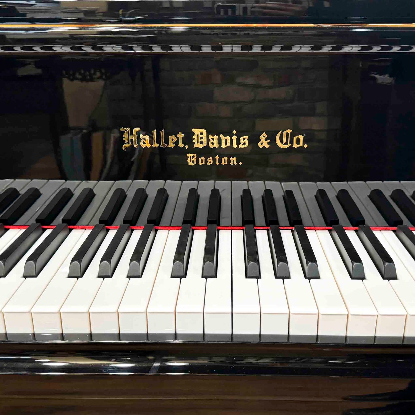 SOLD Hallet Davis 148 4'10" Polished Black Baby Grand Piano