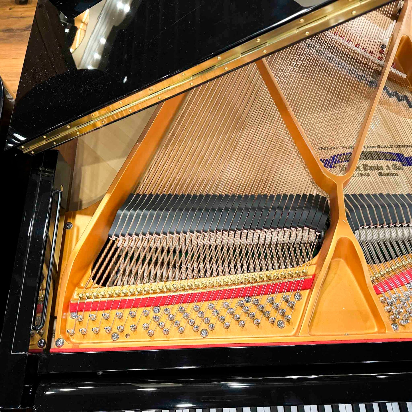 SOLD Hallet Davis 148 4'10" Polished Black Baby Grand Piano