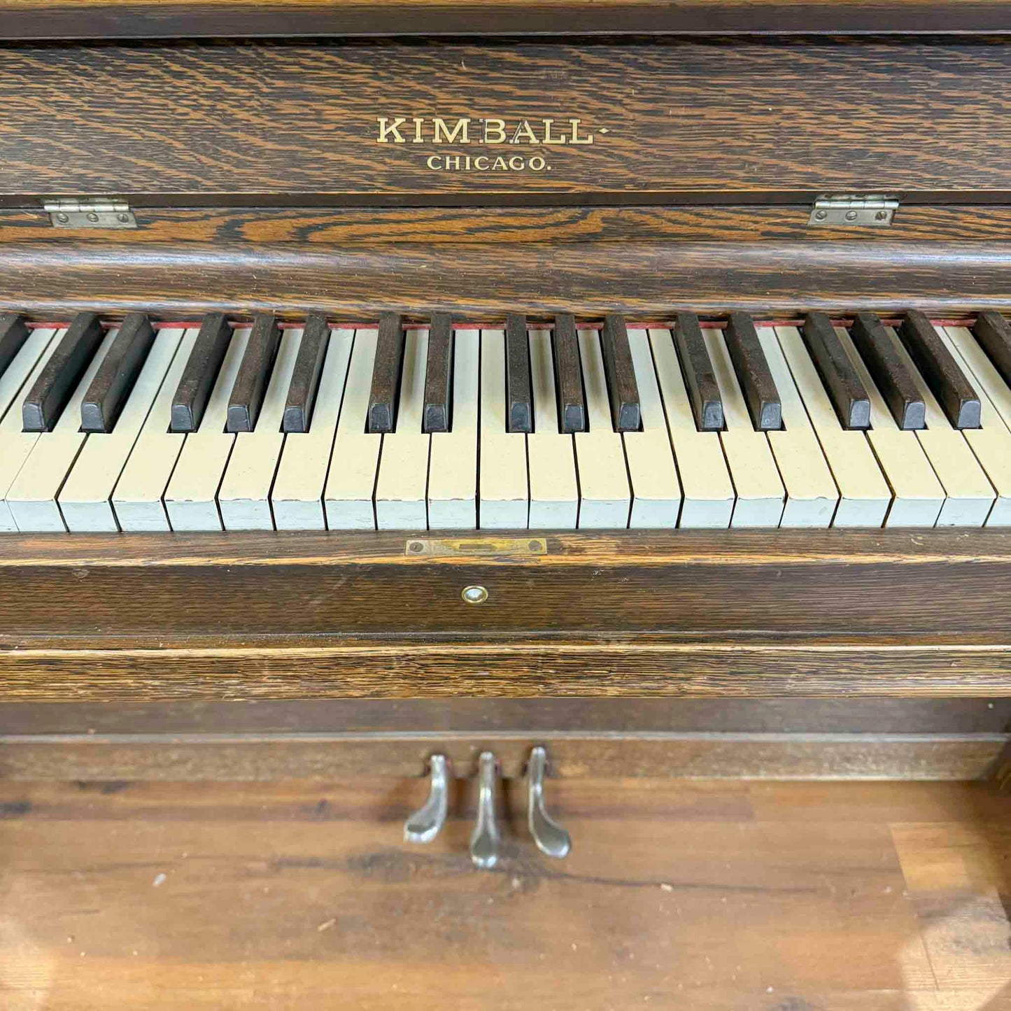 SOLD 1907 Kimball Upright Commissioned Player Piano