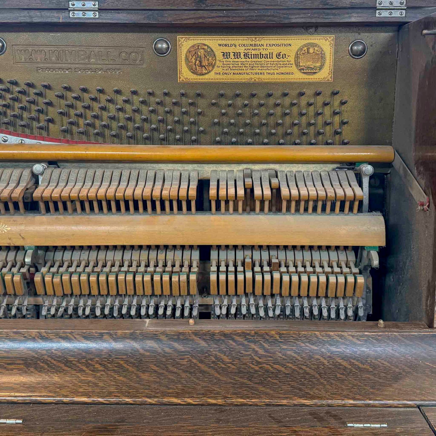CURRENT SHOP WORK - 1907 Kimball Upright Commissioned Piano