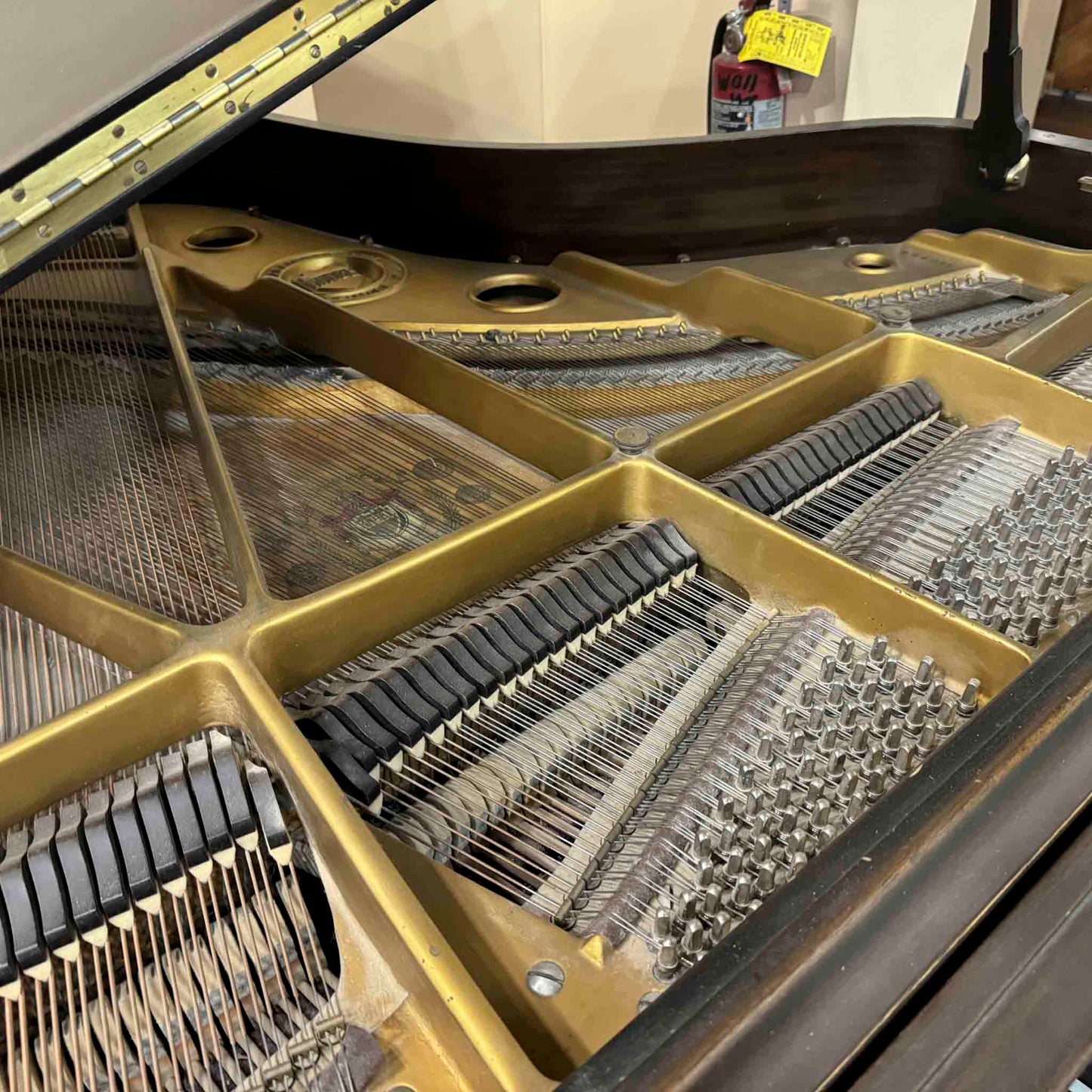 CURRENT SHOP WORK - 1935 Knabe 5'4" Wood Finish Commissioned Player Grand Piano