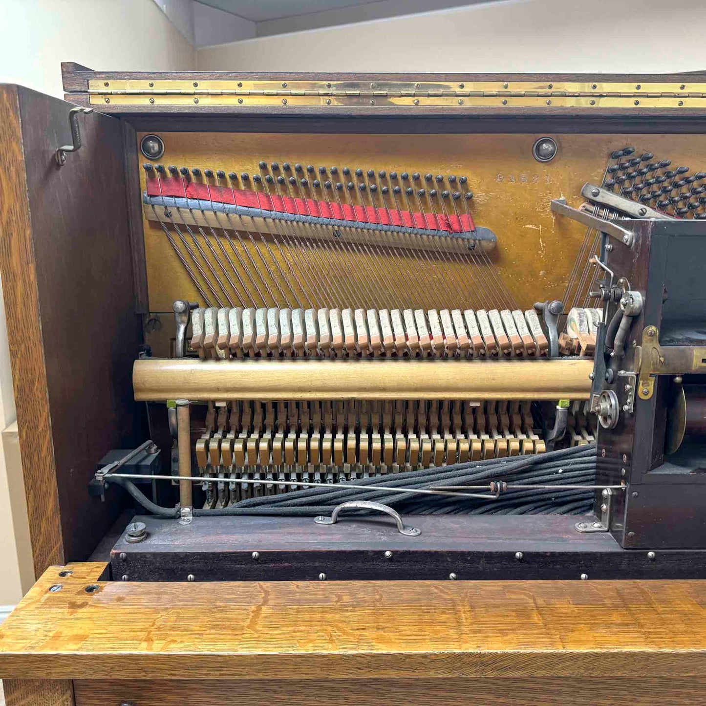CURRENT SHOP WORK - 1920 Zeck 54" Commissioned Upright Player Piano