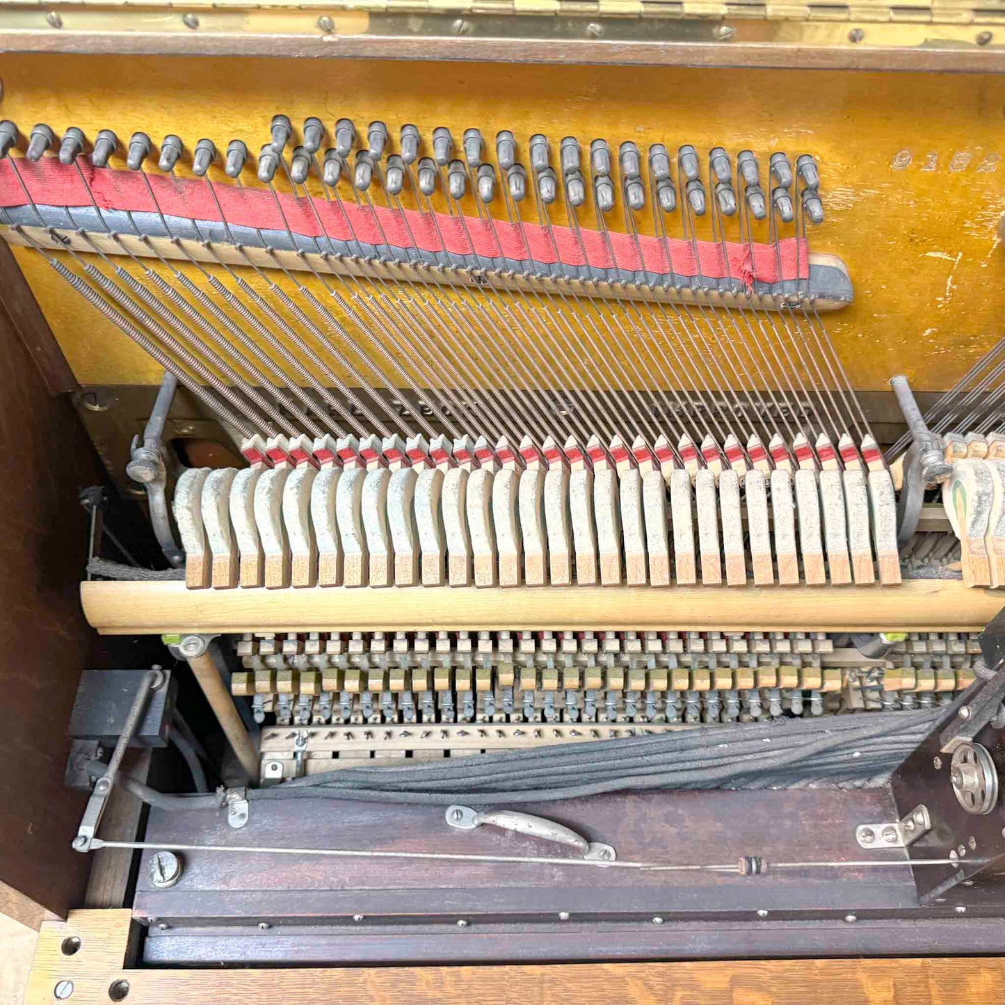 CURRENT SHOP WORK - 1920 Zeck 54" Commissioned Upright Player Piano