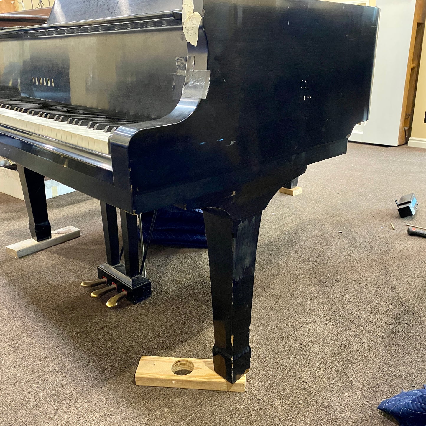 SOLD 1991 Yamaha C5 6'7" Grand Piano / Satin Black