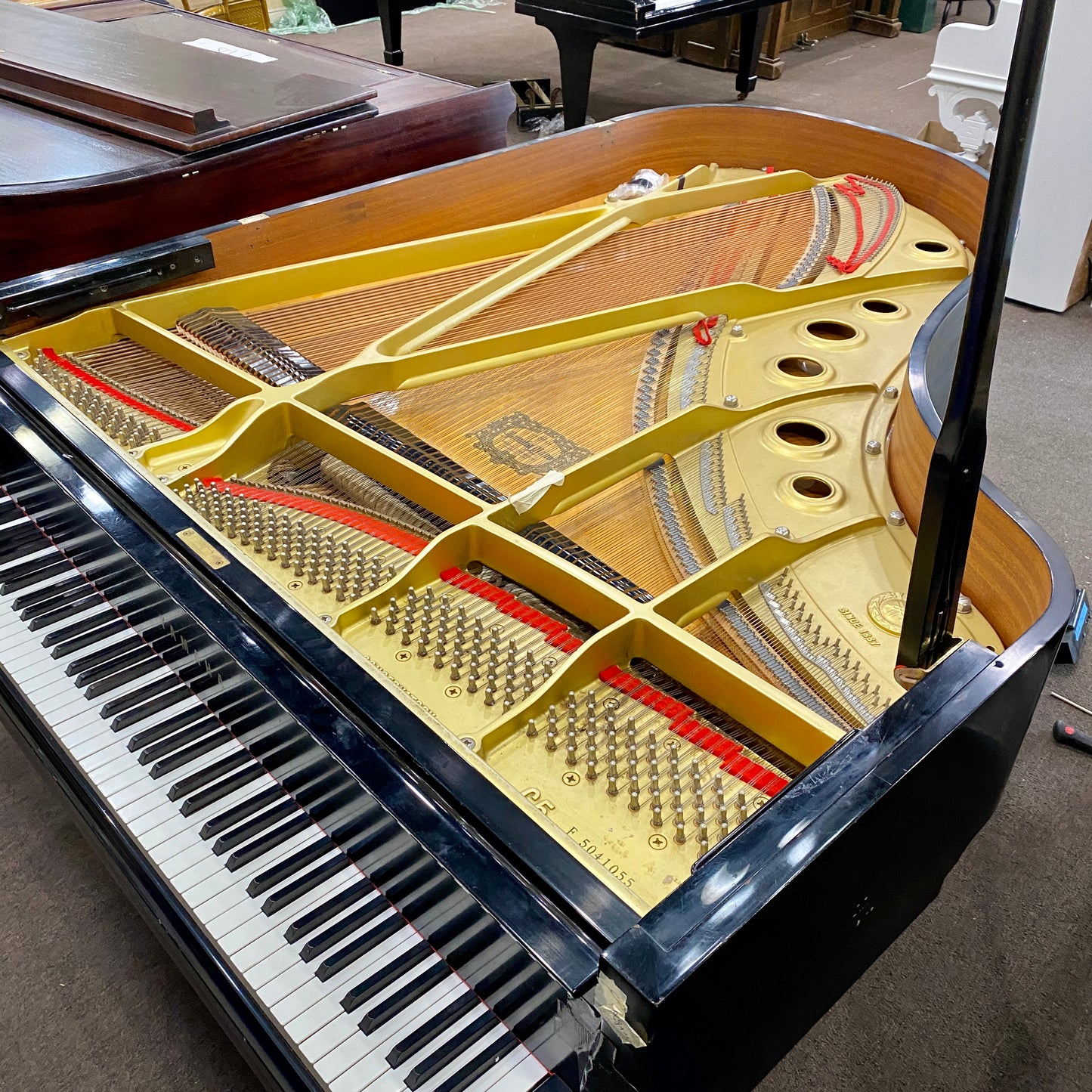 SOLD 1991 Yamaha C5 6'7" Grand Piano / Satin Black