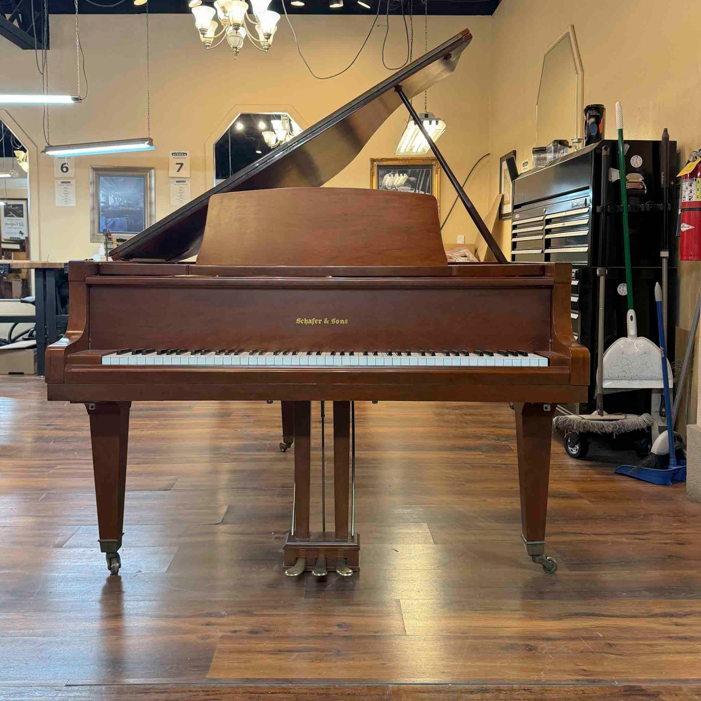 SOLD 1990 Schafer & Sons G-3A 5'9" Commissioned Grand Player Piano
