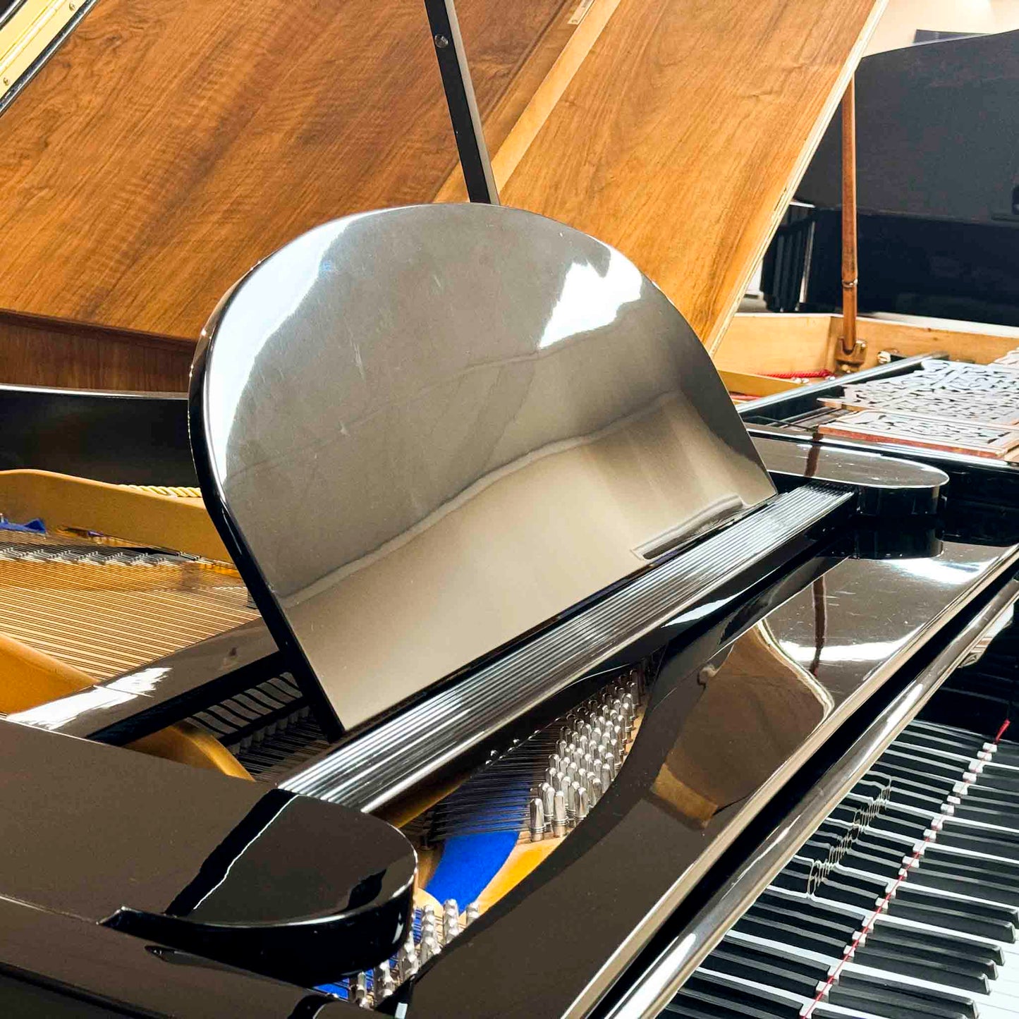 1860 Grotrian Steinweg 7' Polished Black Grand Piano