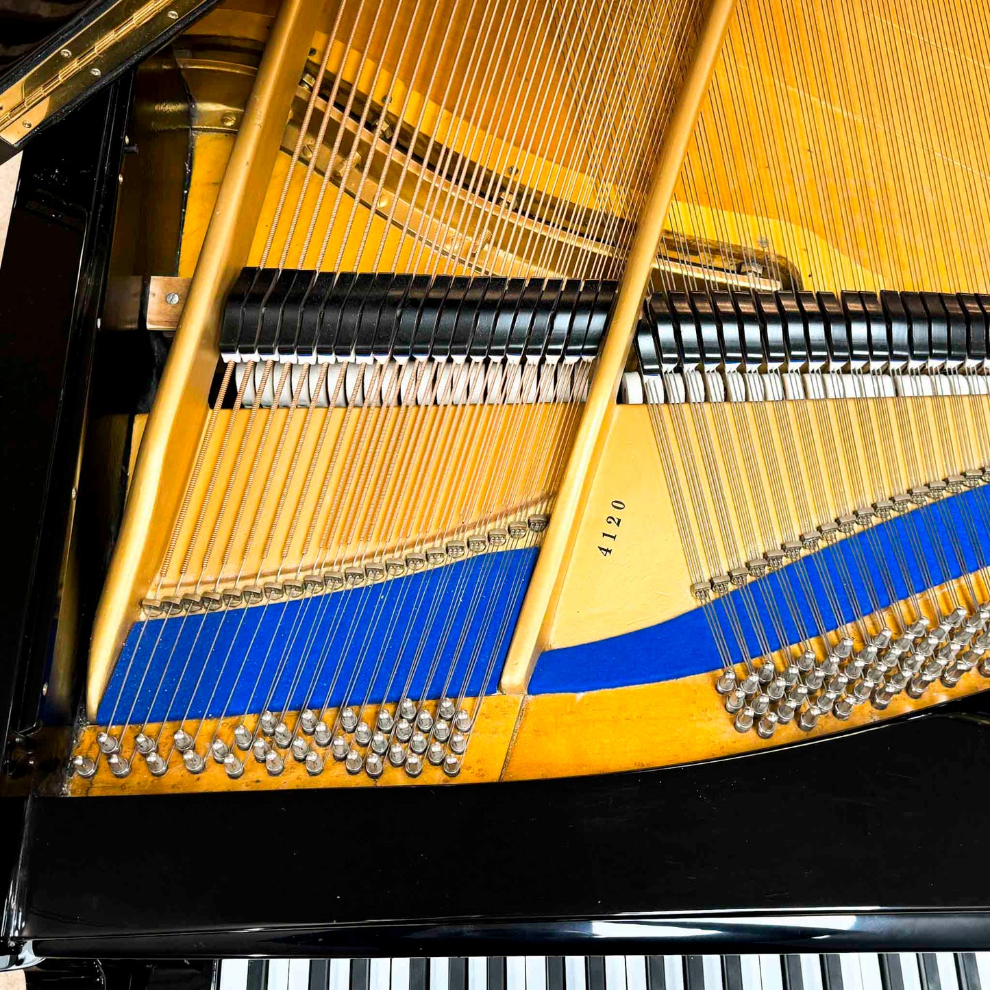 1860 Grotrian Steinweg 7' Polished Black Grand Piano