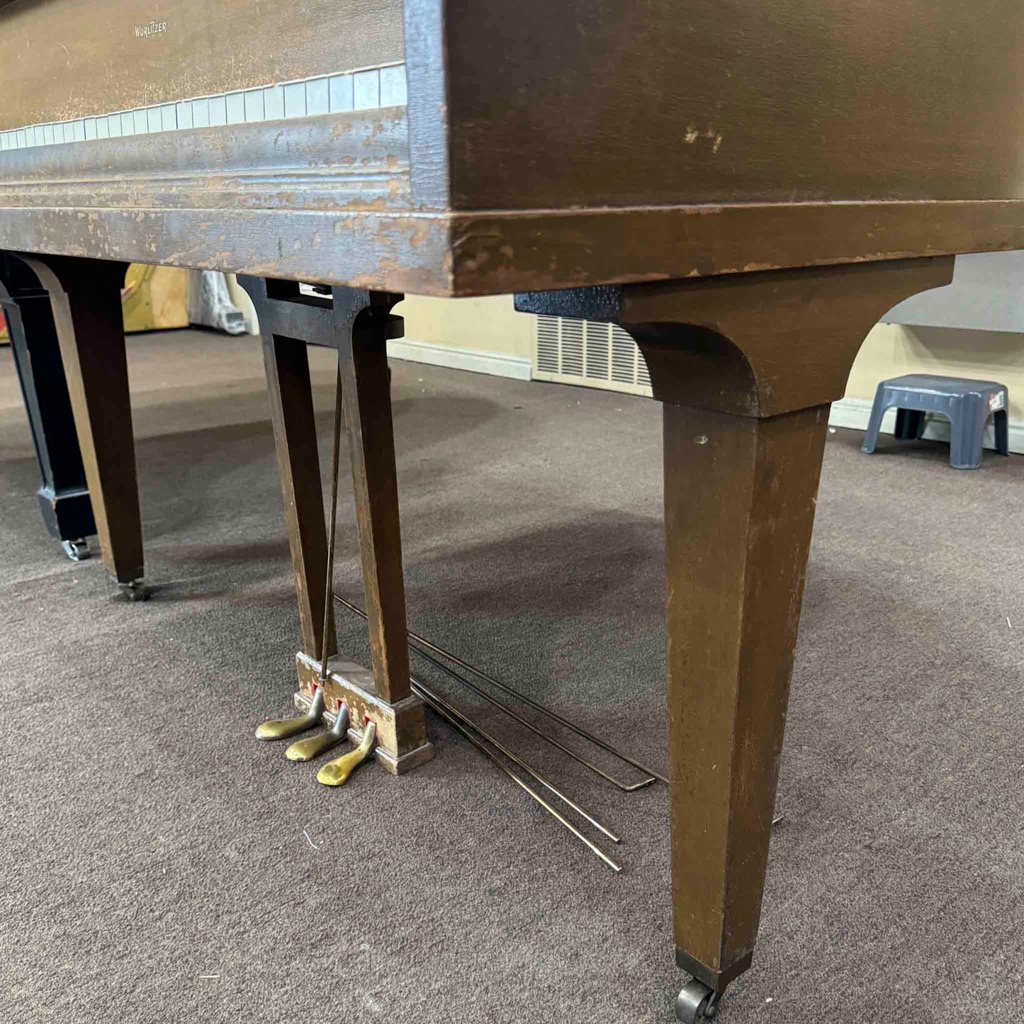 CURRENT SHOP WORK 1922 Wurlitzer 4'6" Wood Finish Commissioned Baby Grand Piano