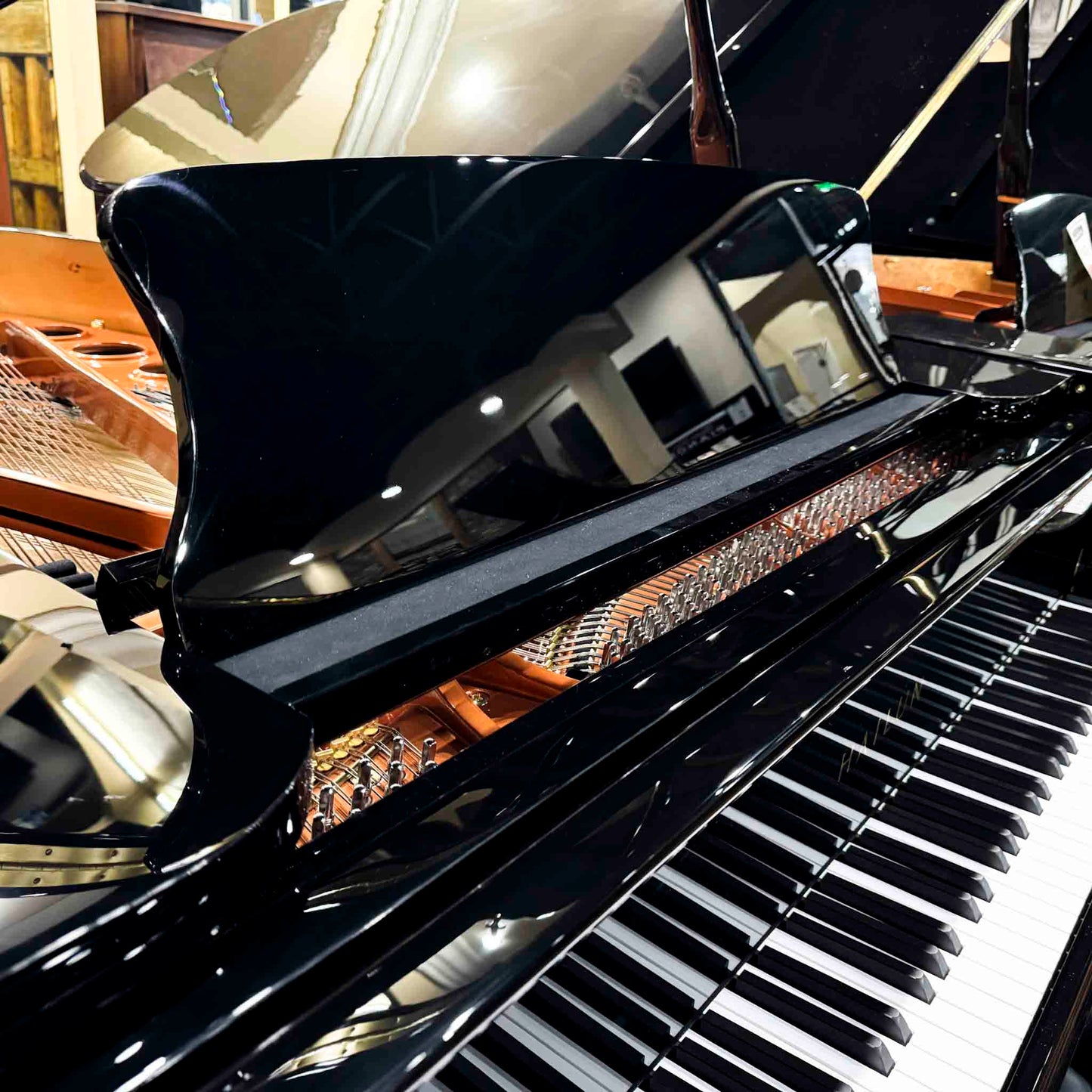 Hailun 198 6'6" Polished Black Grand Piano with Self Playing System