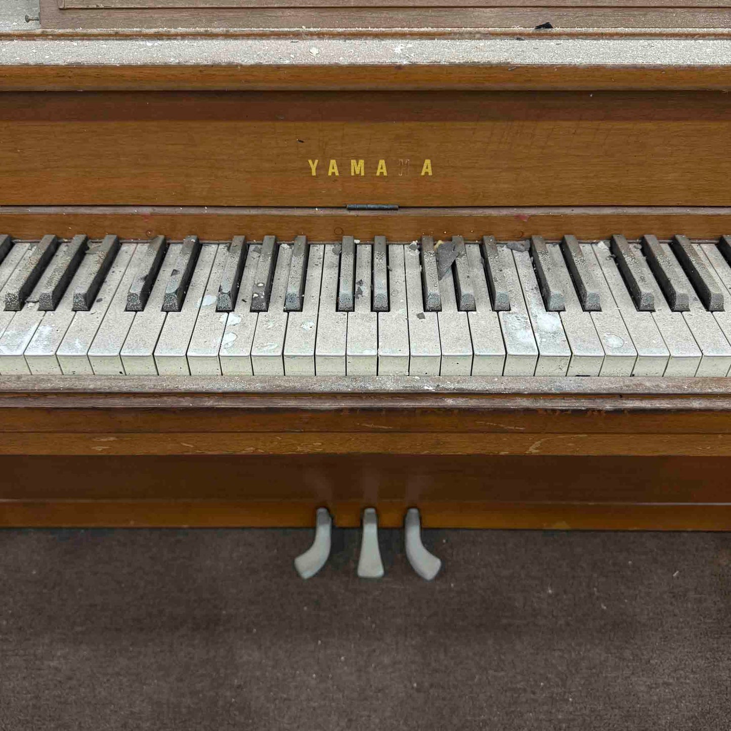 SOLD 1972 Yamaha 39" Wood Finish Commissioned Spinet Piano