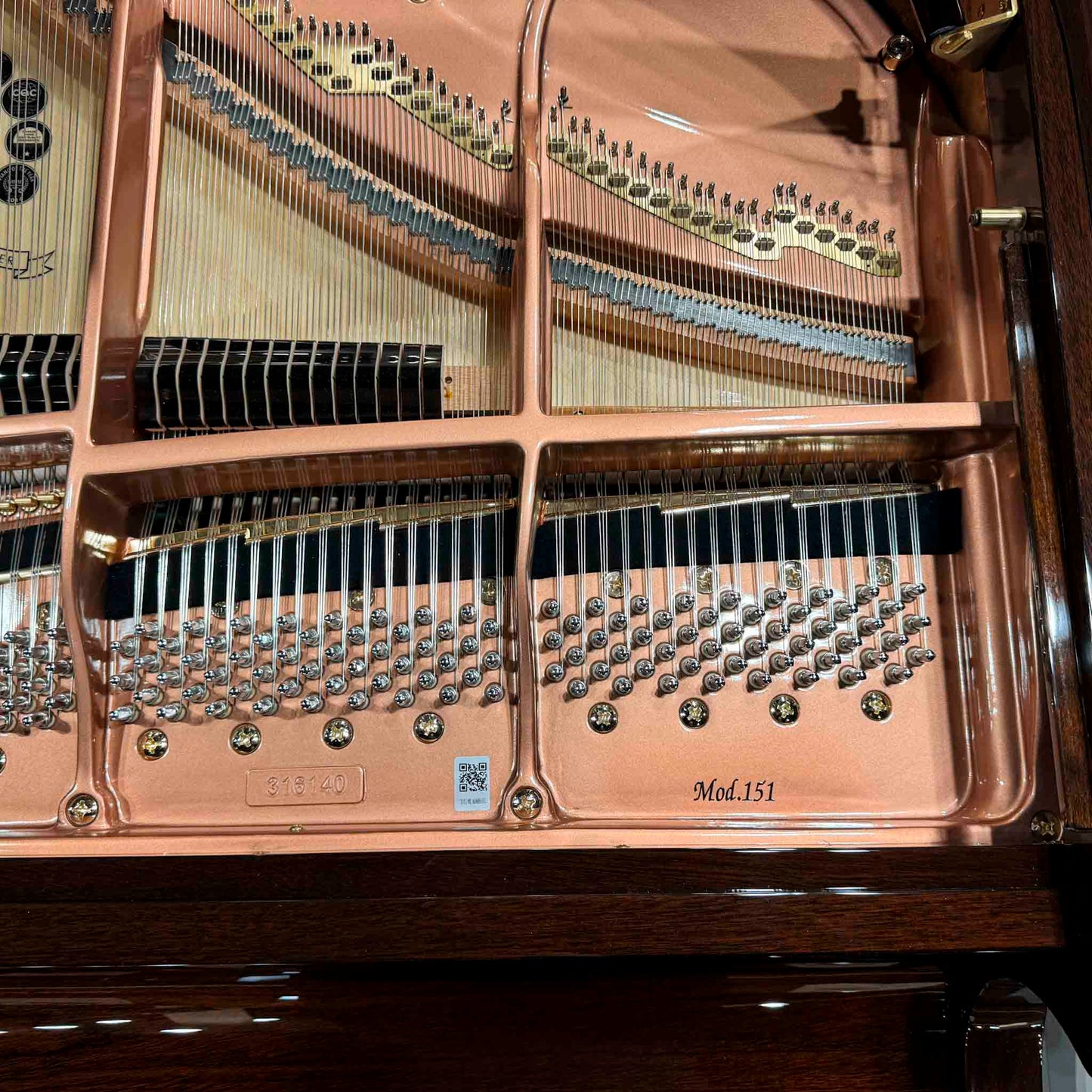 Hailun 151 5' Polished Walnut Baby Grand