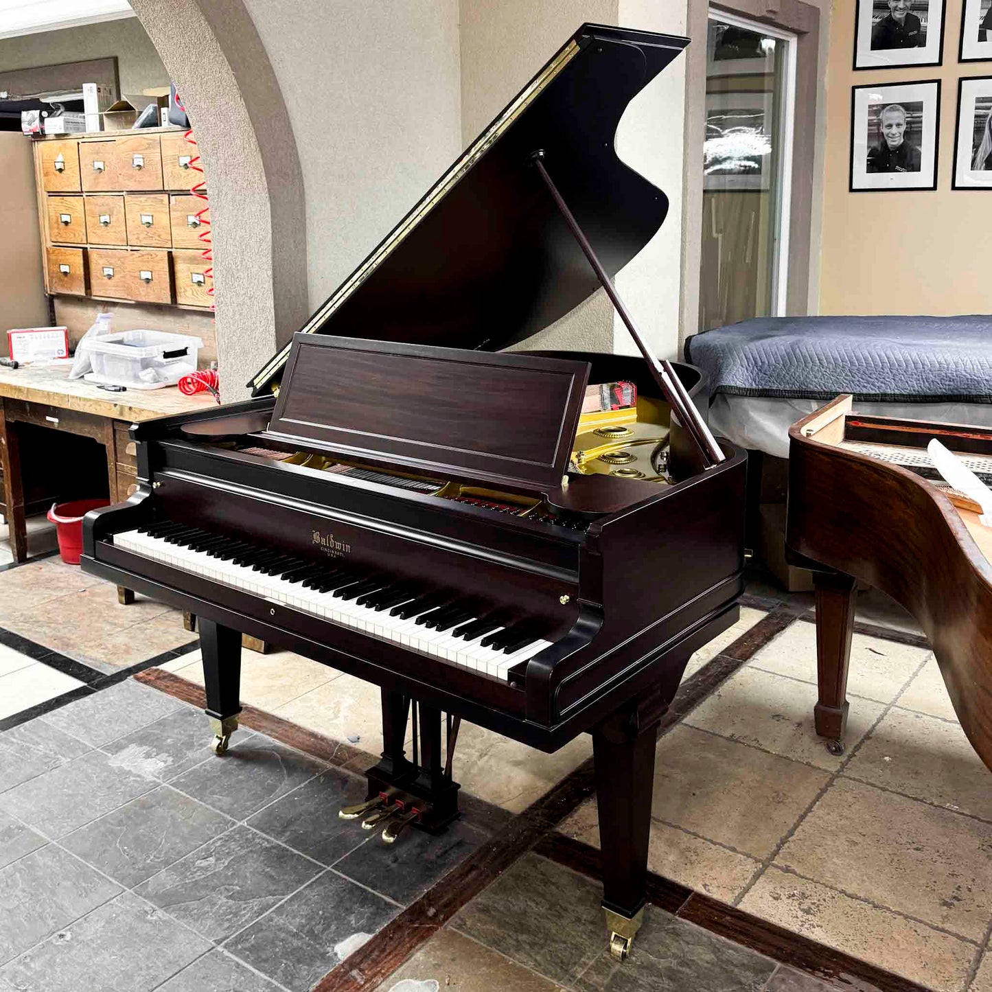 SOLD - 1917 Baldwin Wood Finish Commissioned Grand Piano