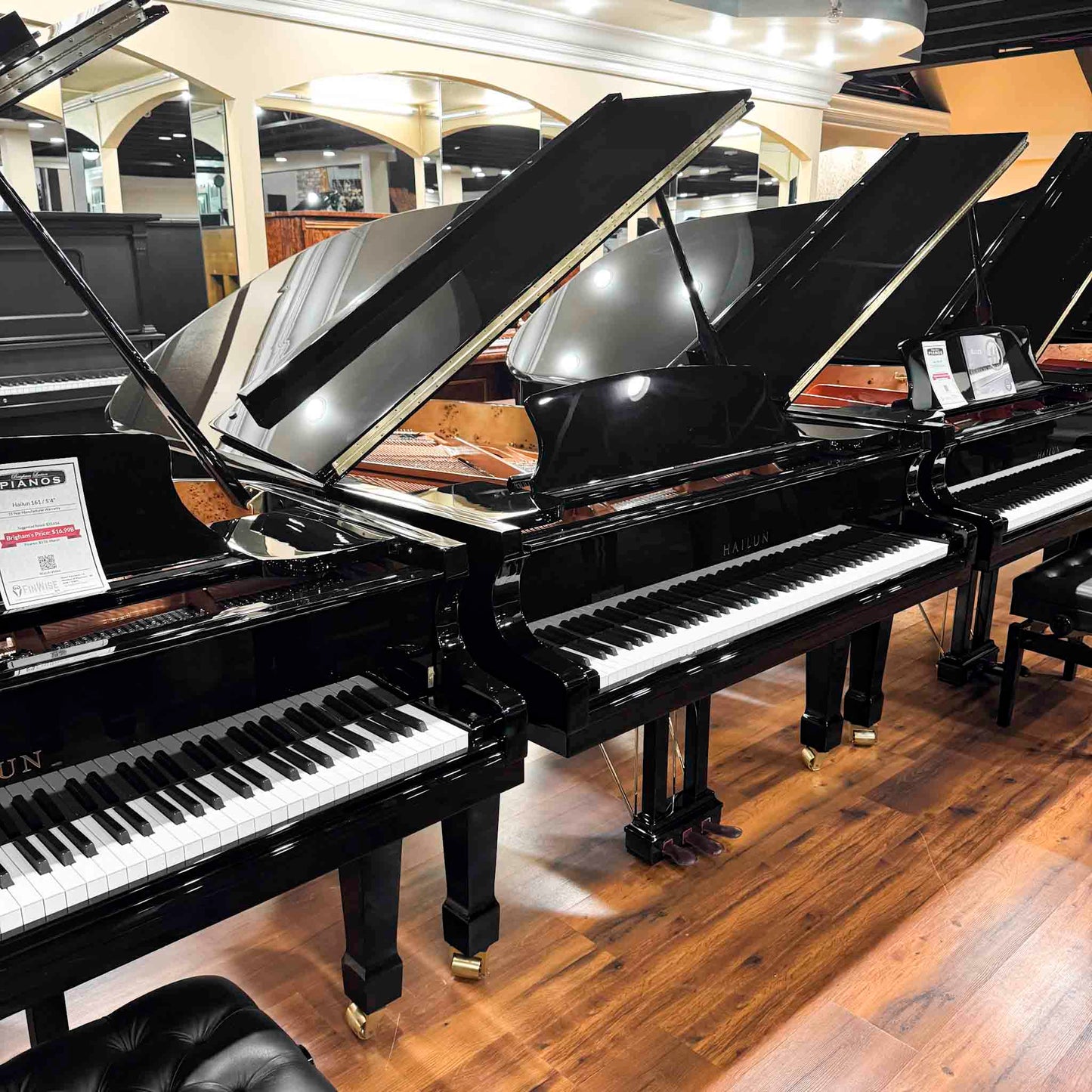 Hailun 178 5'10" Polished Black Grand Piano