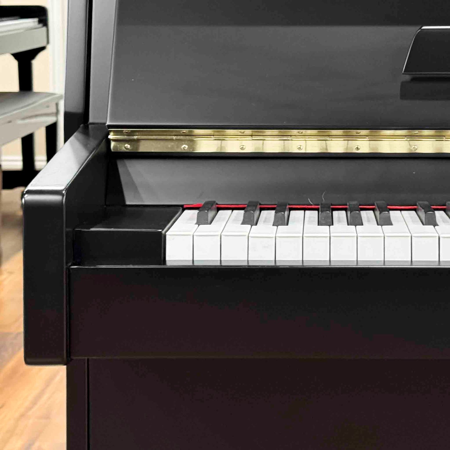 SOLD 1996 Pearl River 108-D1 43" Satin Black Console Piano