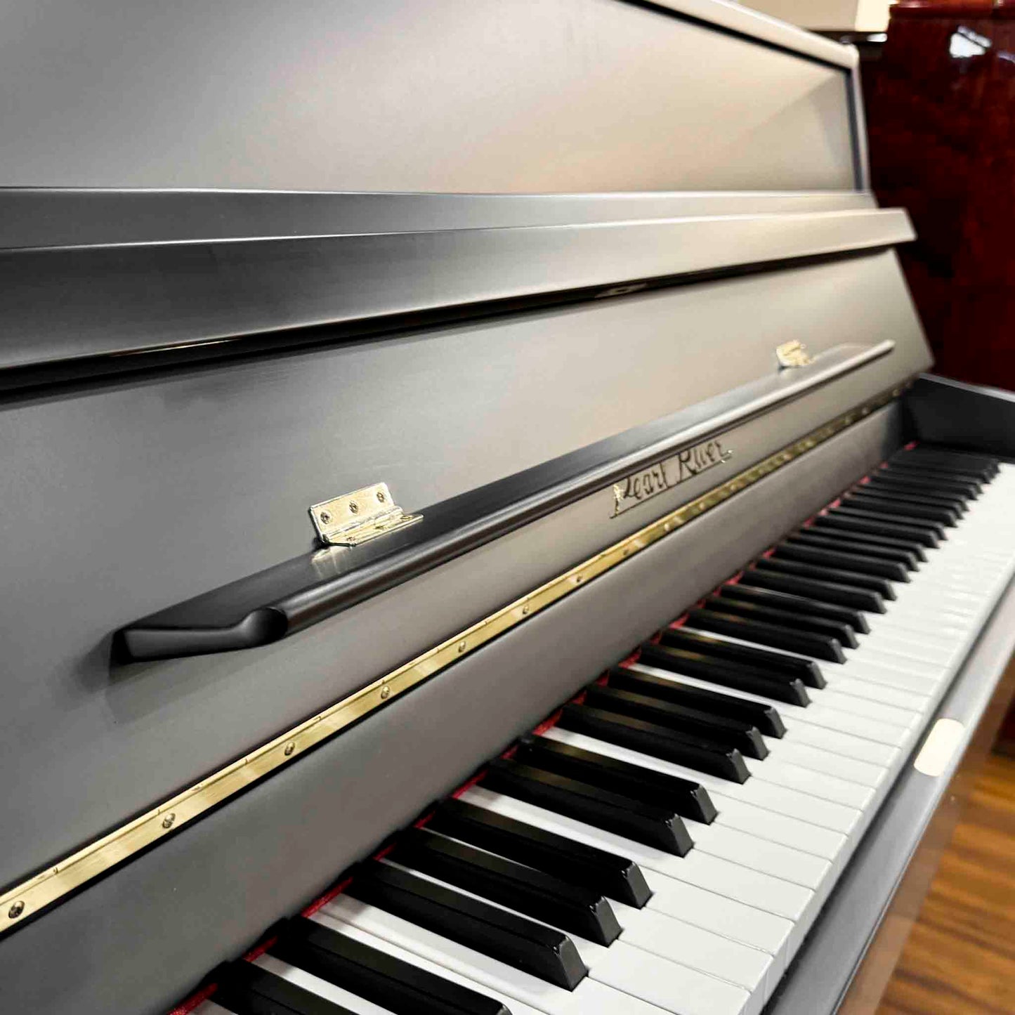 SOLD 1996 Pearl River 108-D1 43" Satin Black Console Piano