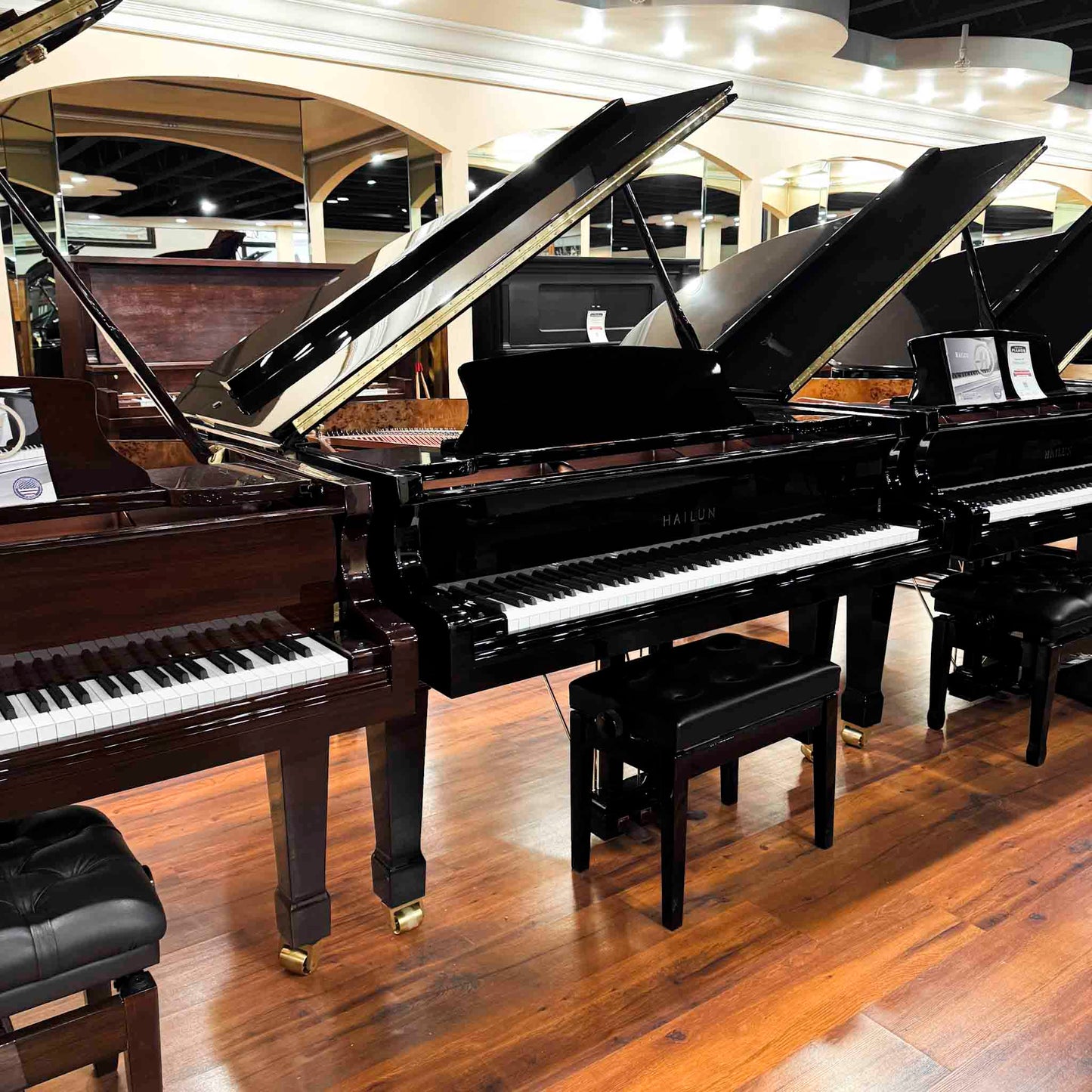SOLD Hailun 151 5' Polished Black Baby Grand Piano