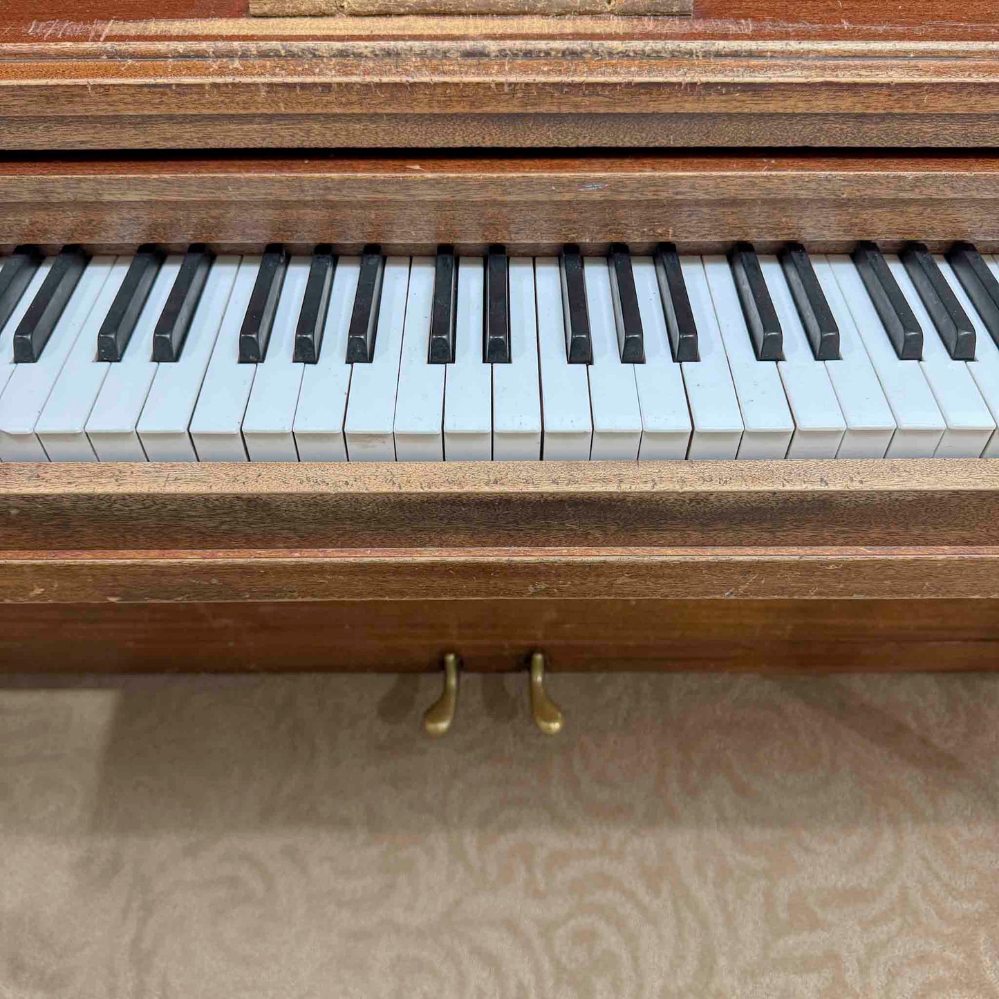 CURRENT SHOP WORK - 1960 Hallet Davis 36.5" Commissioned Spinet Piano