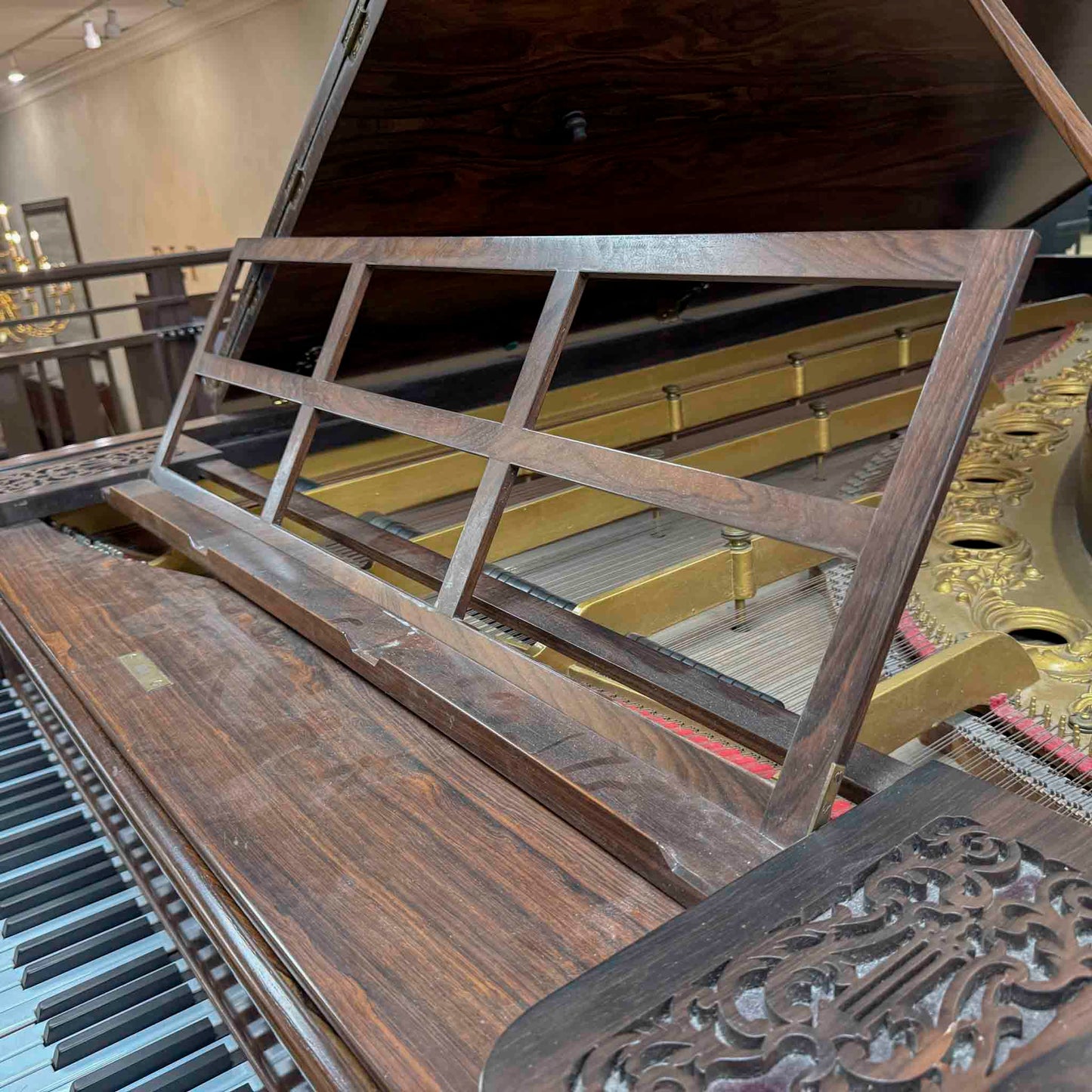 CURRENT SHOP WORK - Chickering 8' Rosewood Commissioned Grand Piano