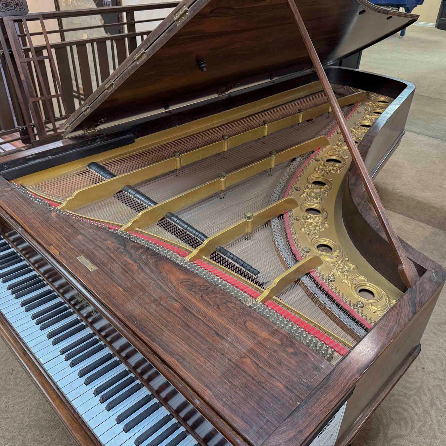 CURRENT SHOP WORK - Chickering 8' Rosewood Commissioned Grand Piano