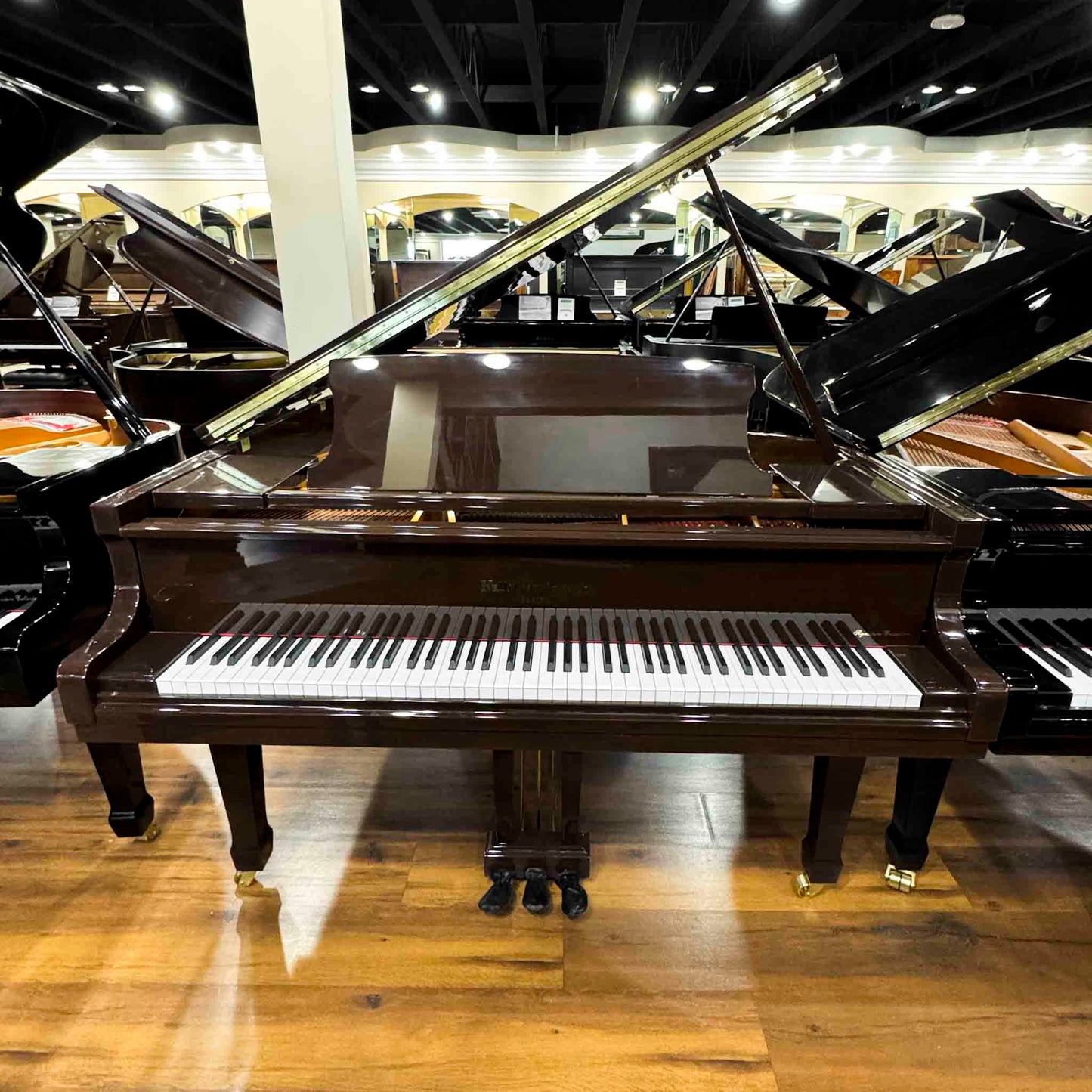 Hallet Davis 160 5'3" Dark Walnut Polish Grand Piano with Self Playing System