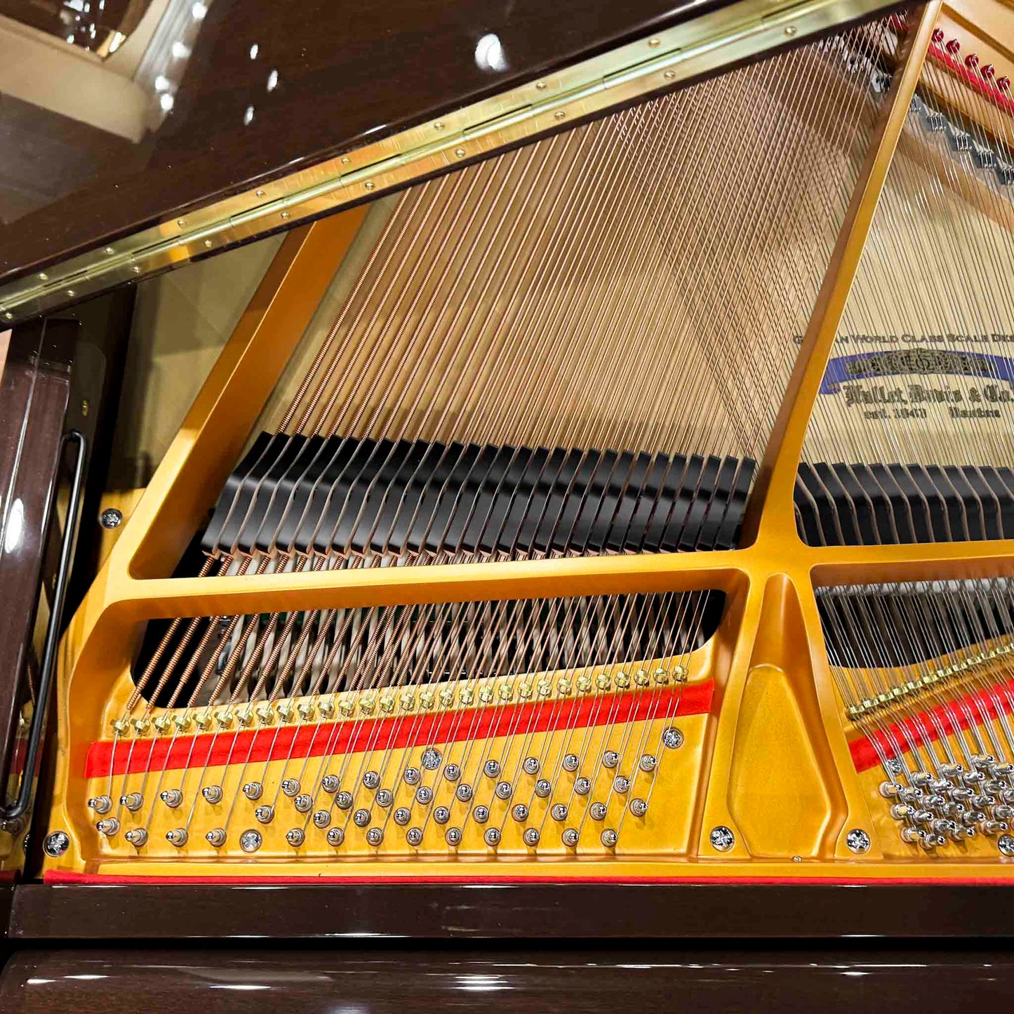 Hallet Davis 160 5'3" Dark Walnut Polish Grand Piano with Self Playing System