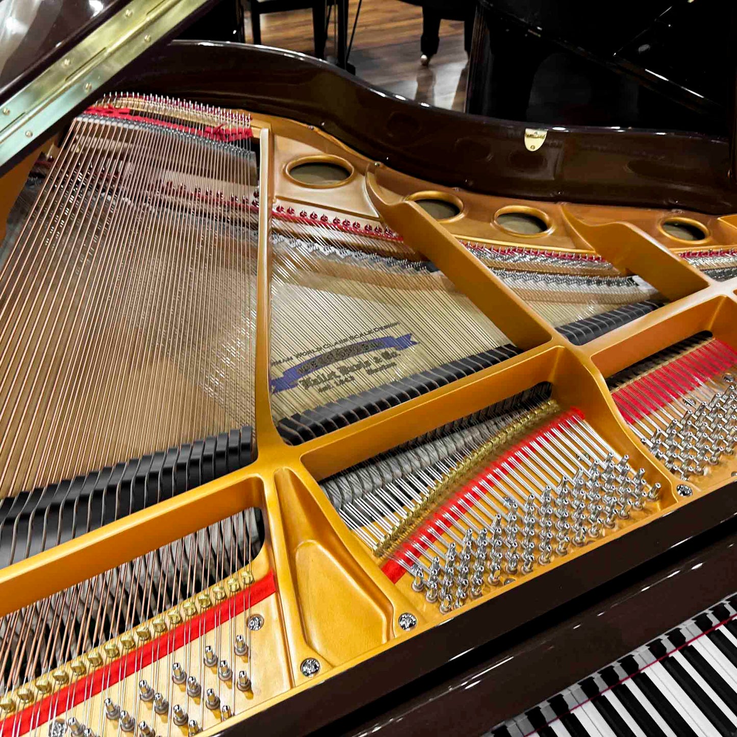 Hallet Davis 160 5'3" Dark Walnut Polish Grand Piano with Self Playing System