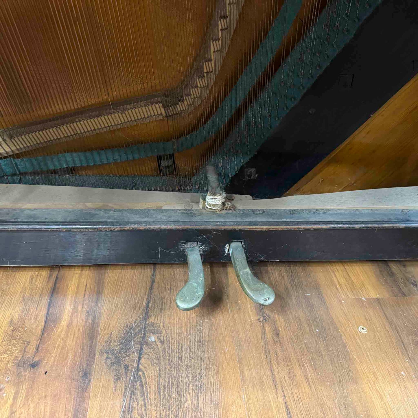 CURRENT SHOP WORK - 1850's Bernareggi 49" Black Wood Finish Upright Piano