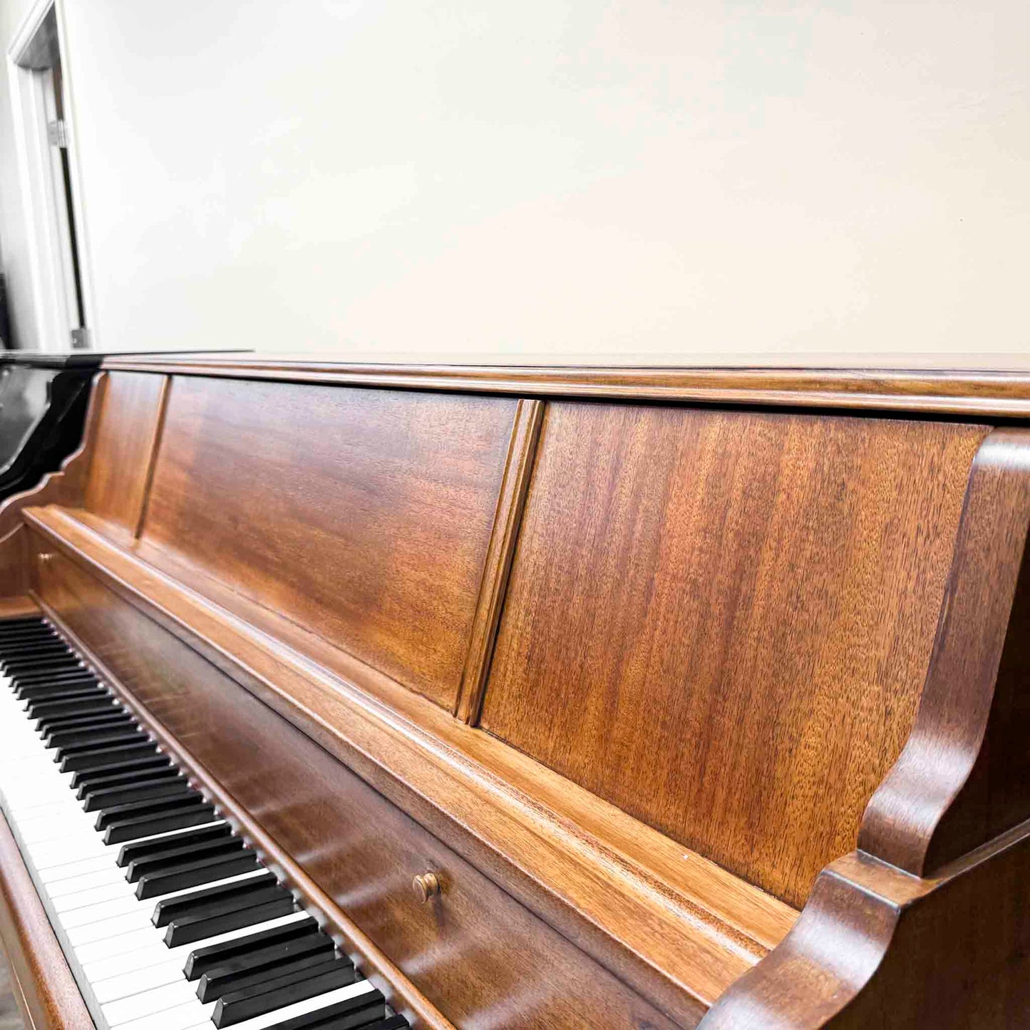 SOLD 1951 Kimball 42" Wood Finish Console Piano